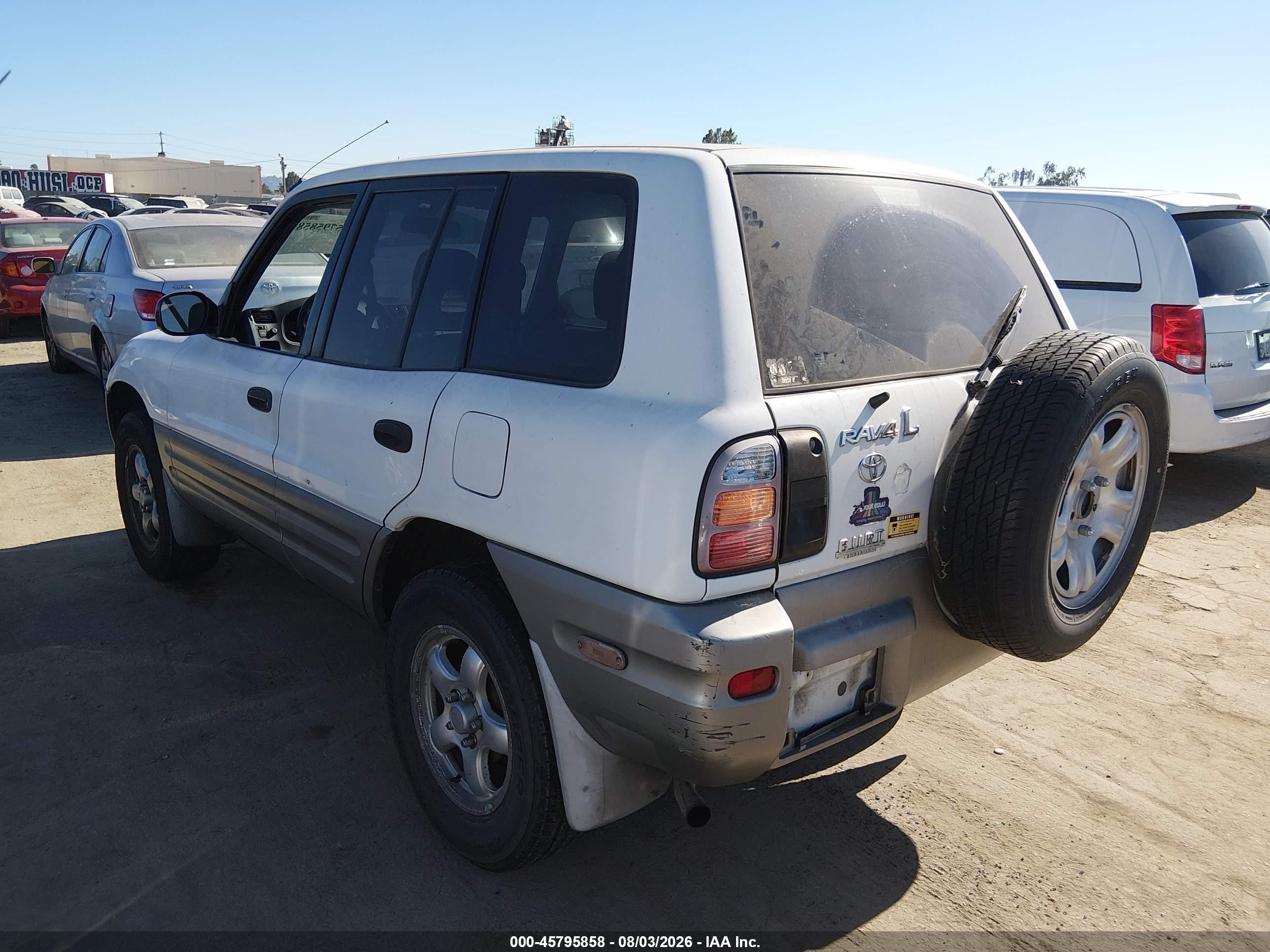 1998 Toyota Rav4   White vin: JT3HP10V0W7102788