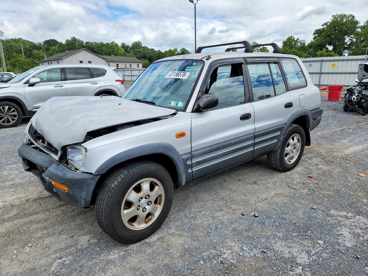 1997 Toyota Rav4 Base Silver vin: JT3HP10V1V7060033