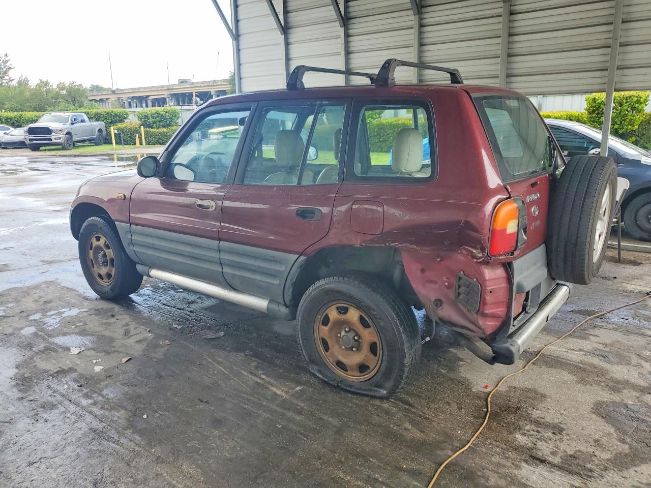 1997 Toyota Rav4 Base Maroon vin: JT3HP10V2V7032905