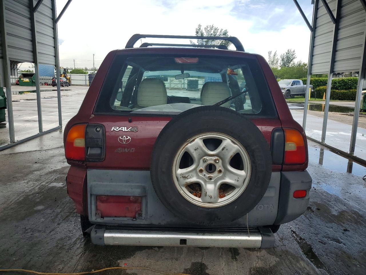 1997 Toyota Rav4 Base Maroon vin: JT3HP10V2V7032905