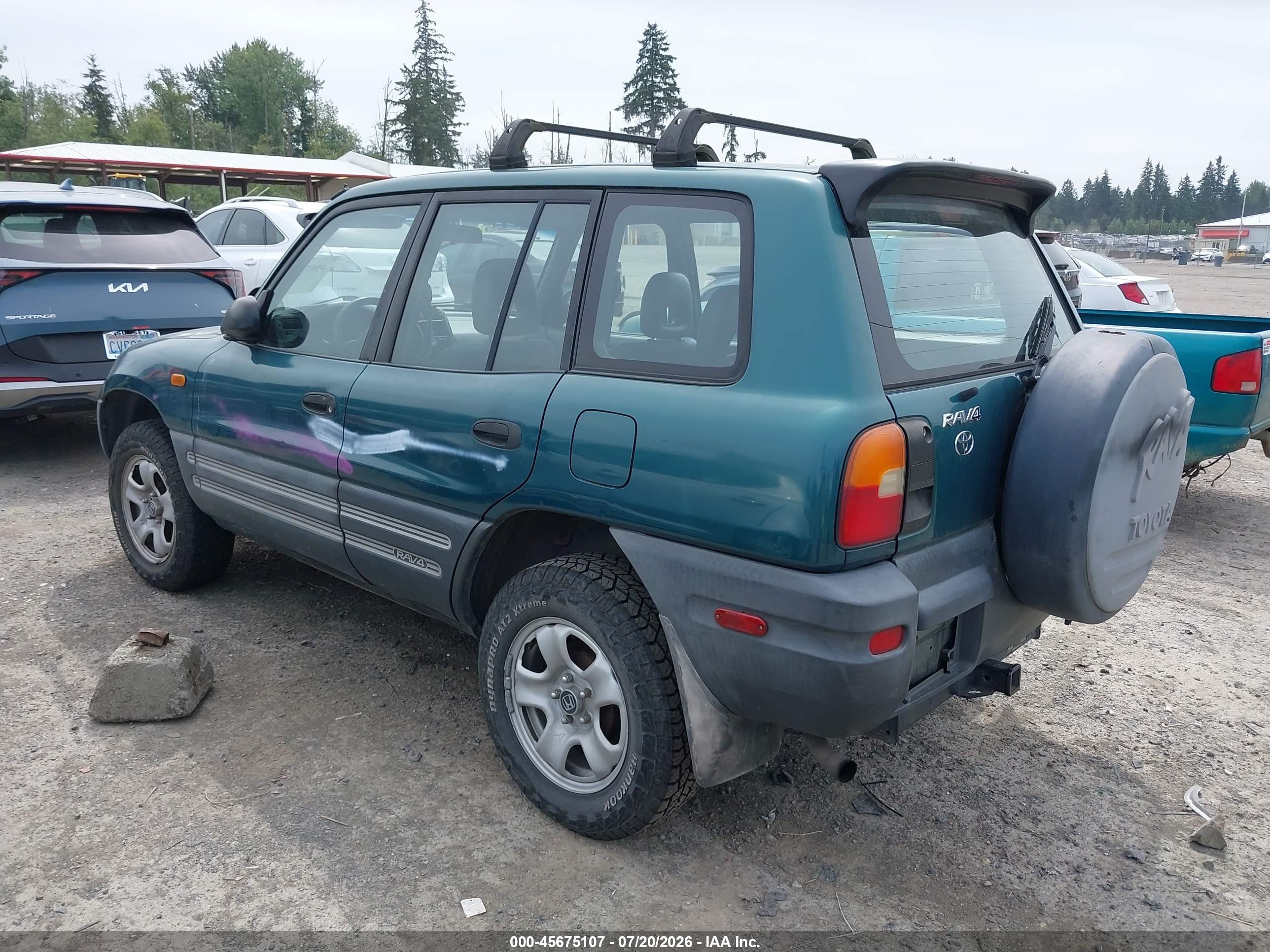 1997 Toyota Rav4   Green vin: JT3HP10V2V7037246