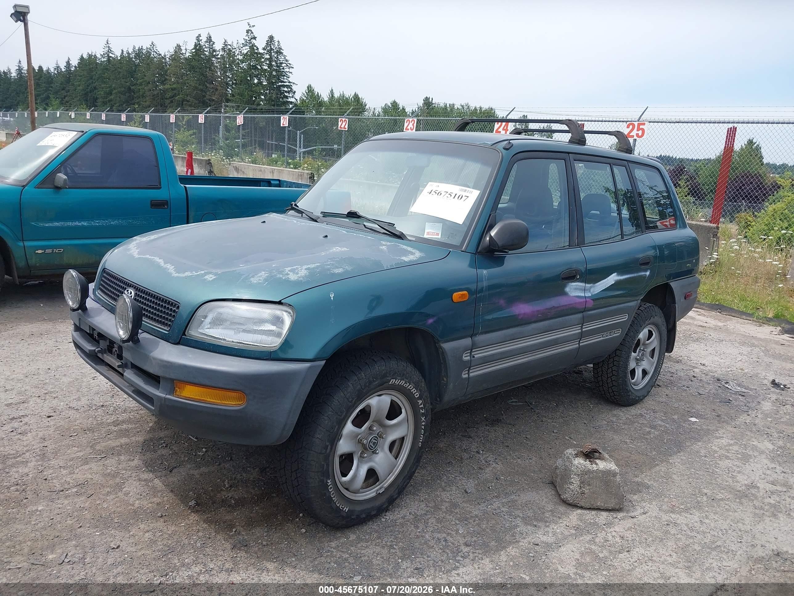 1997 Toyota Rav4   Green vin: JT3HP10V2V7037246