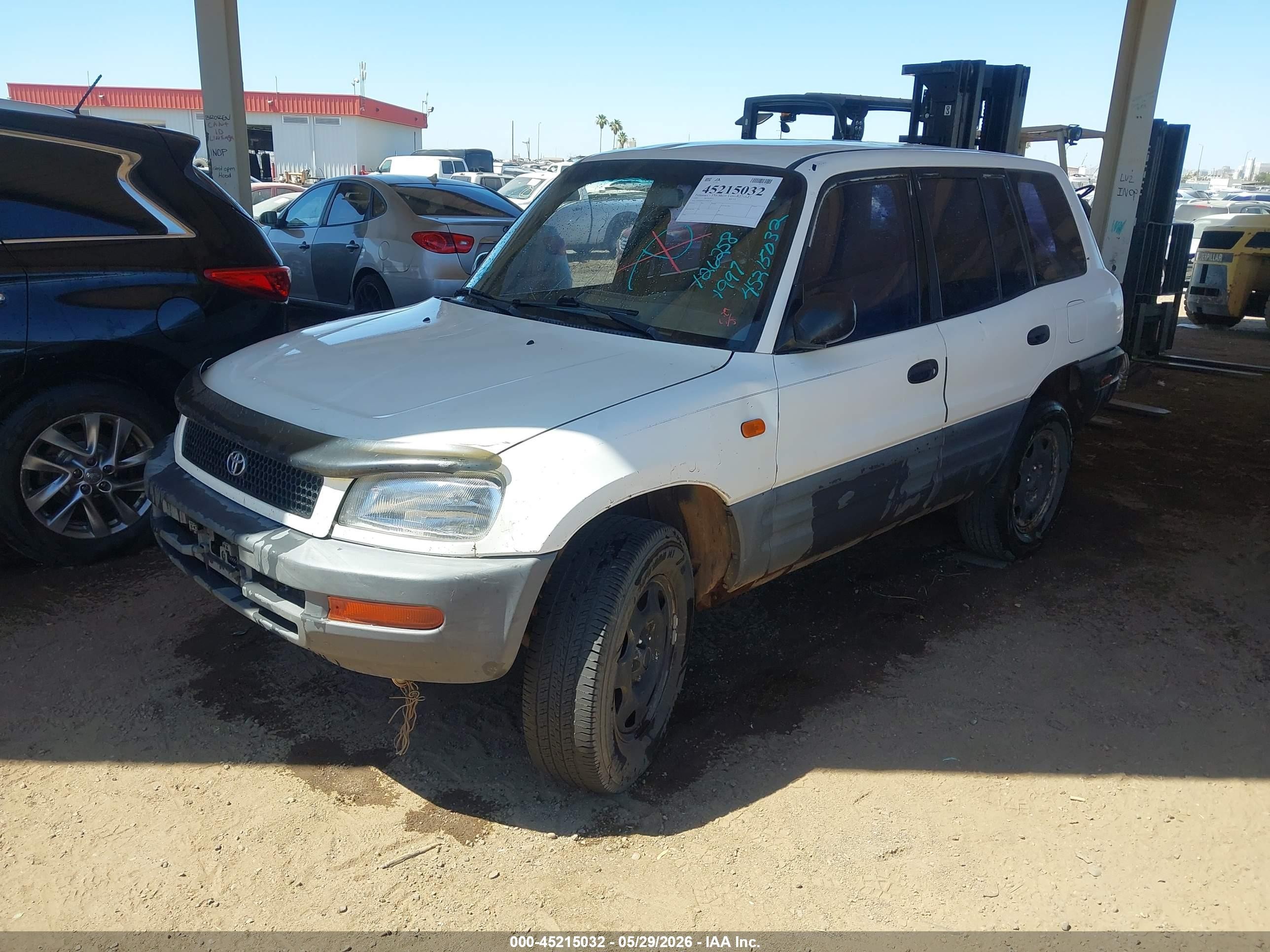 1997 Toyota Rav4   White vin: JT3HP10V4V0126258