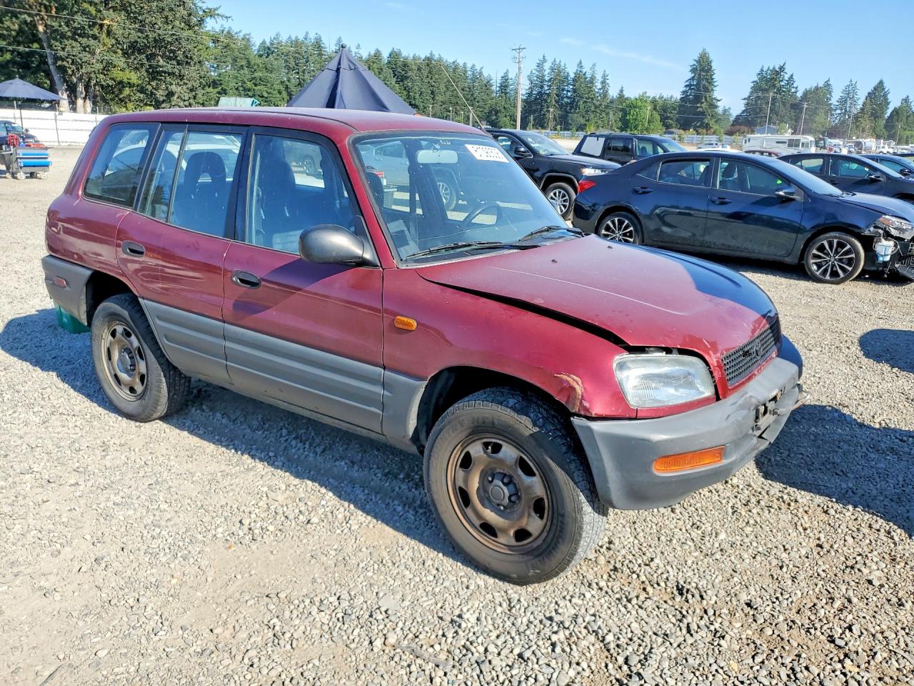 1997 Toyota Rav4 Base Maroon vin: JT3HP10V4V7066800