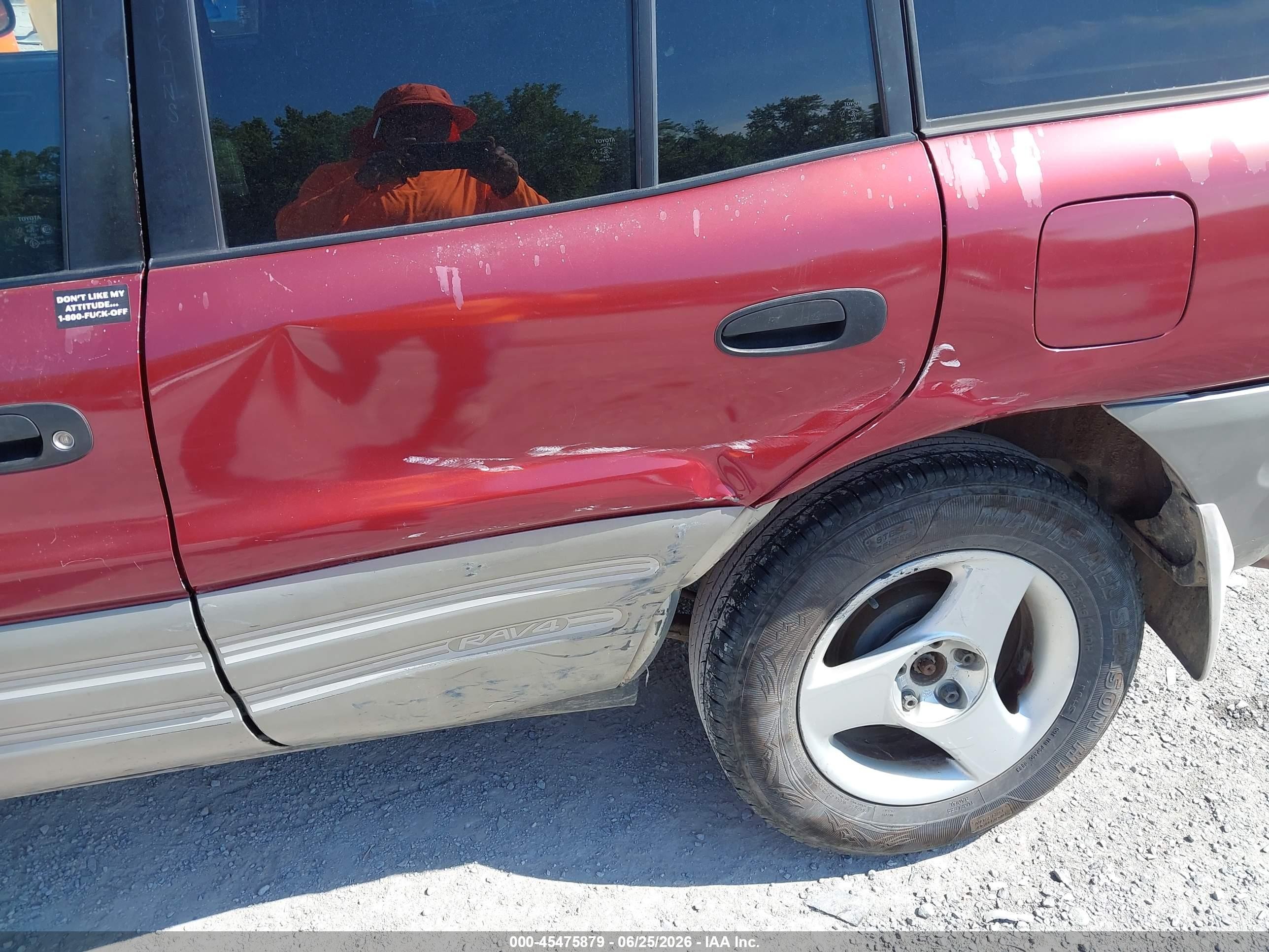 2000 Toyota Rav4   Burgundy vin: JT3HP10V4Y7159787