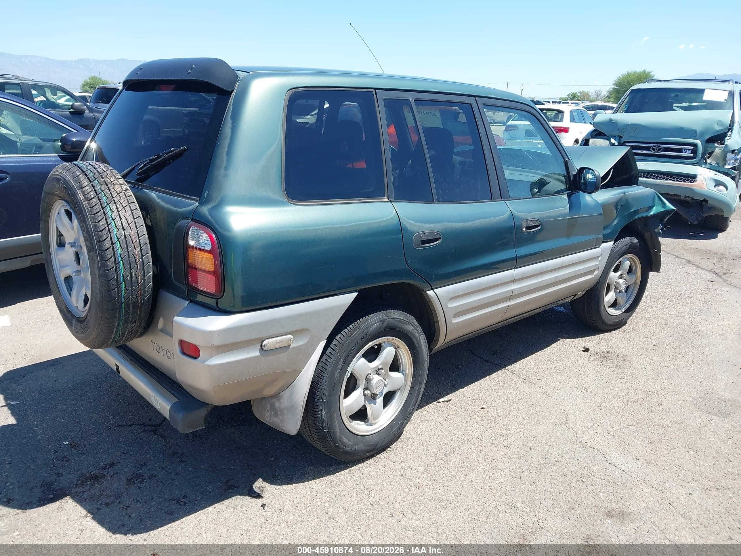 1998 Toyota Rav4   Green vin: JT3HP10V5W0188561