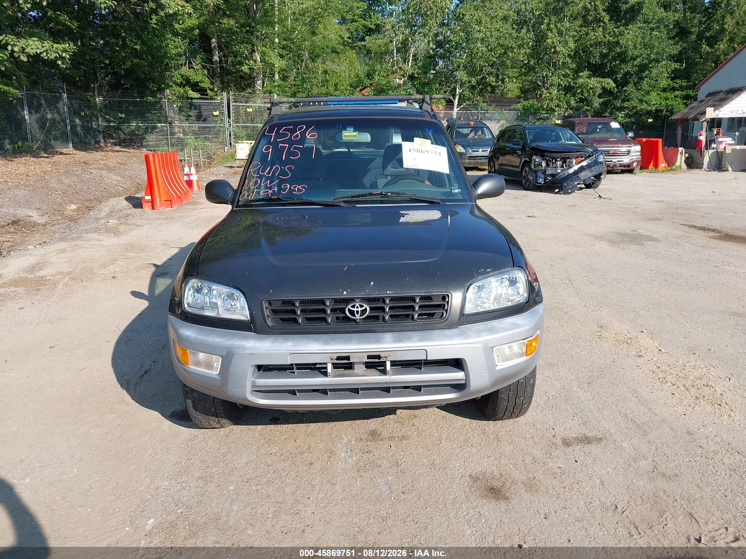 2000 Toyota Rav4   Black vin: JT3HP10V5Y7168529