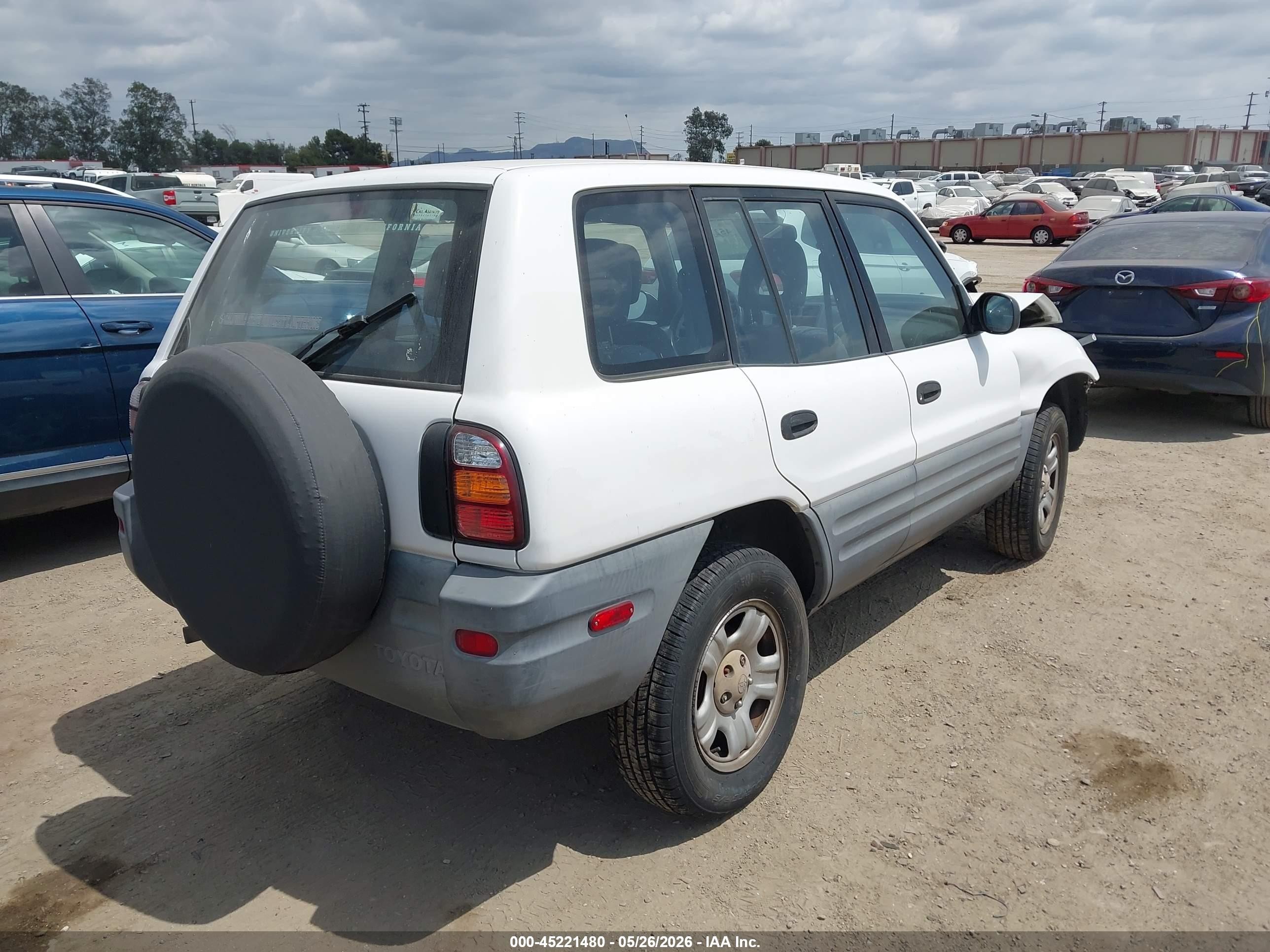 1998 Toyota Rav4 White vin: JT3HP10V6W7077248