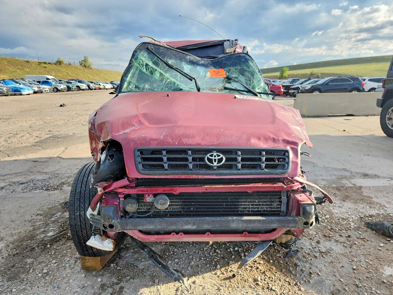 1998 Toyota Rav4 Base Burgundy vin: JT3HP10V6W7106618