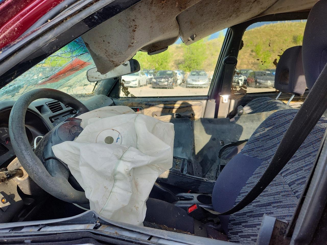1998 Toyota Rav4 Base Burgundy vin: JT3HP10V6W7106618