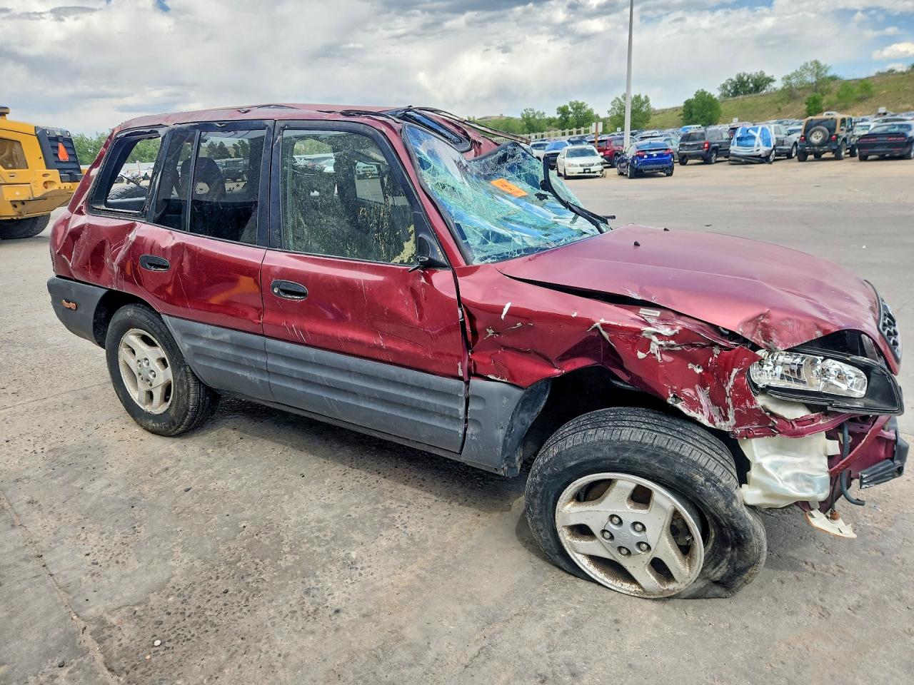 1998 Toyota Rav4 Base Burgundy vin: JT3HP10V6W7106618