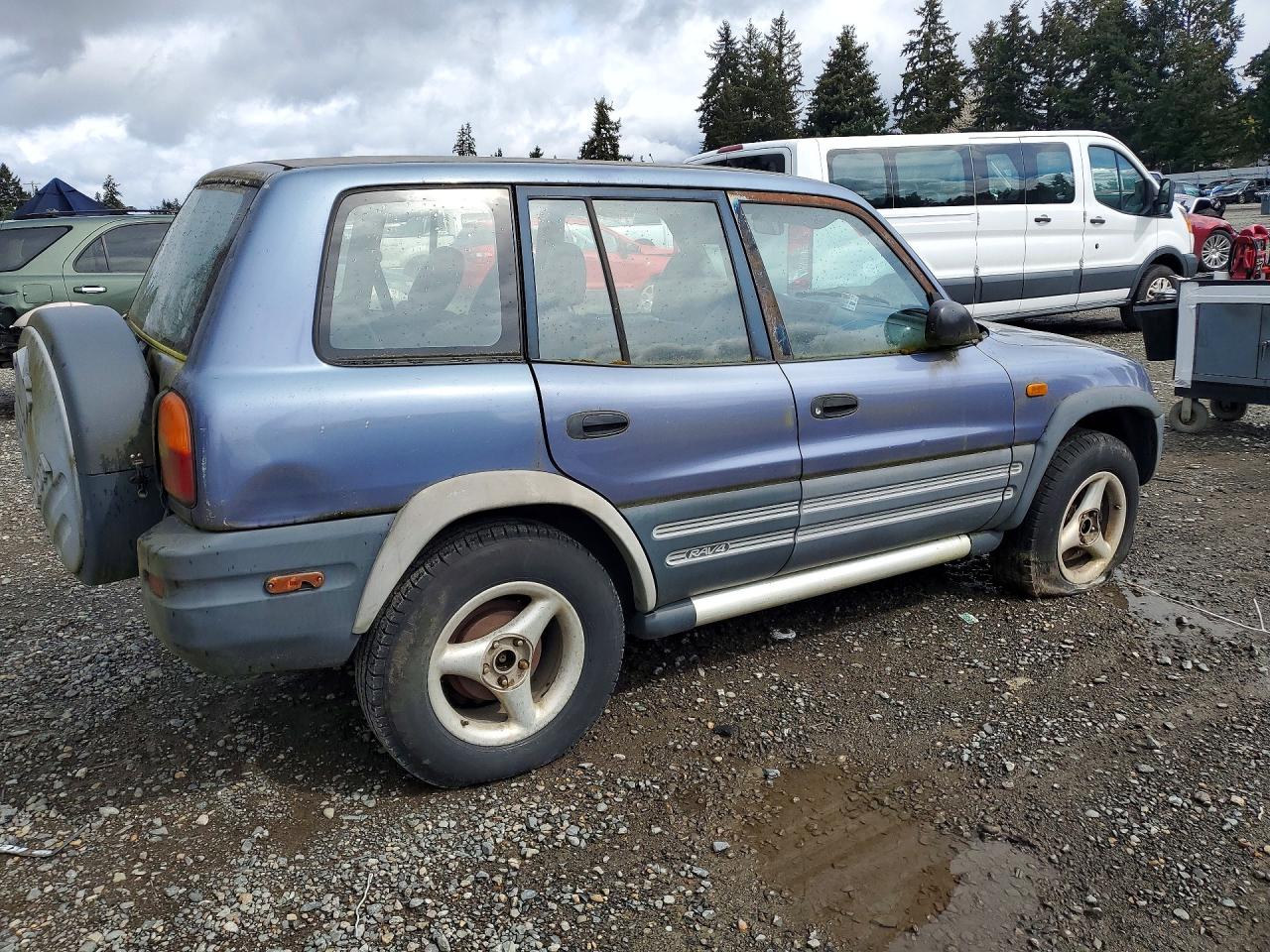 1997 Toyota Rav4 Base Blue vin: JT3HP10V8V0130362