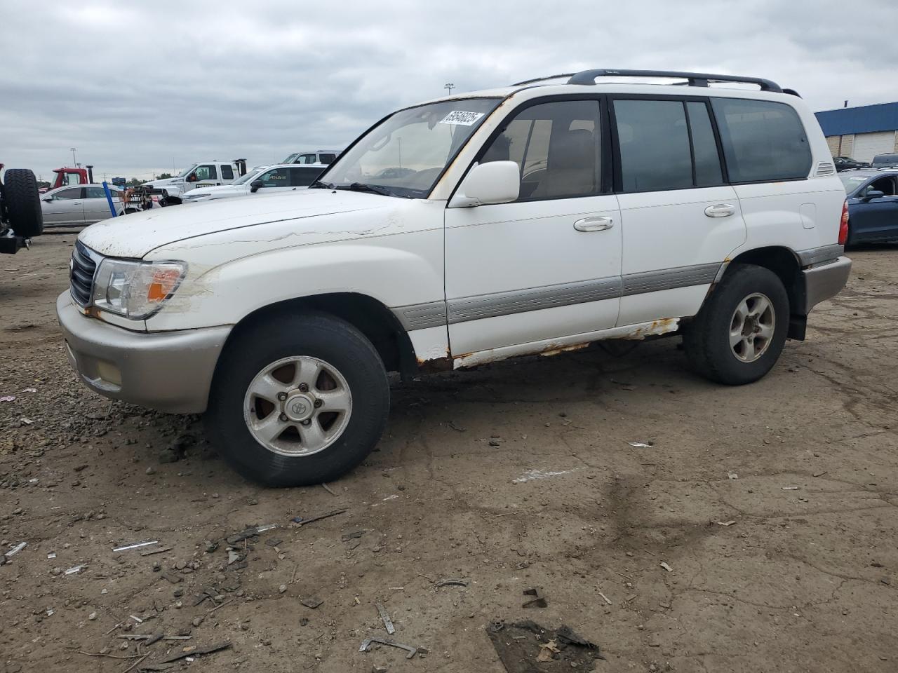 1998 Toyota Land Cruiser White vin: JT3HT05J1W0004955