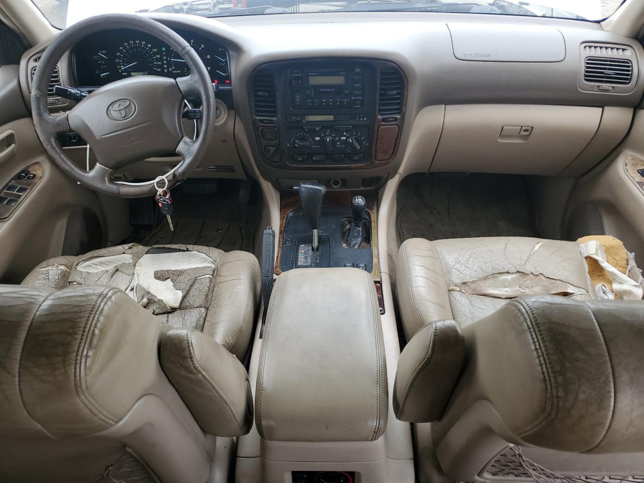 1998 Toyota Land Cruiser White vin: JT3HT05J1W0004955