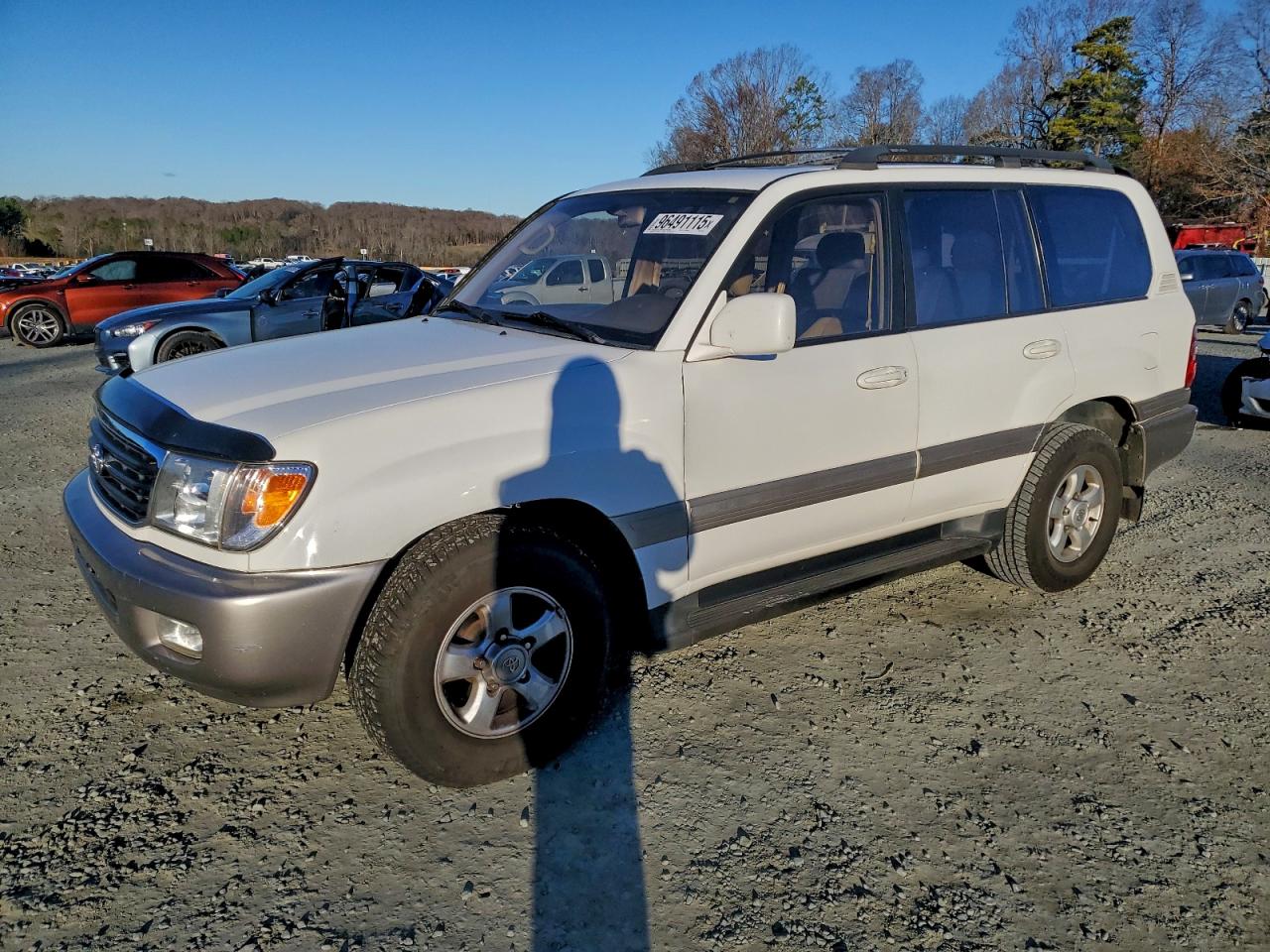 1998 Toyota Land Cruiser White vin: JT3HT05J4W0016341