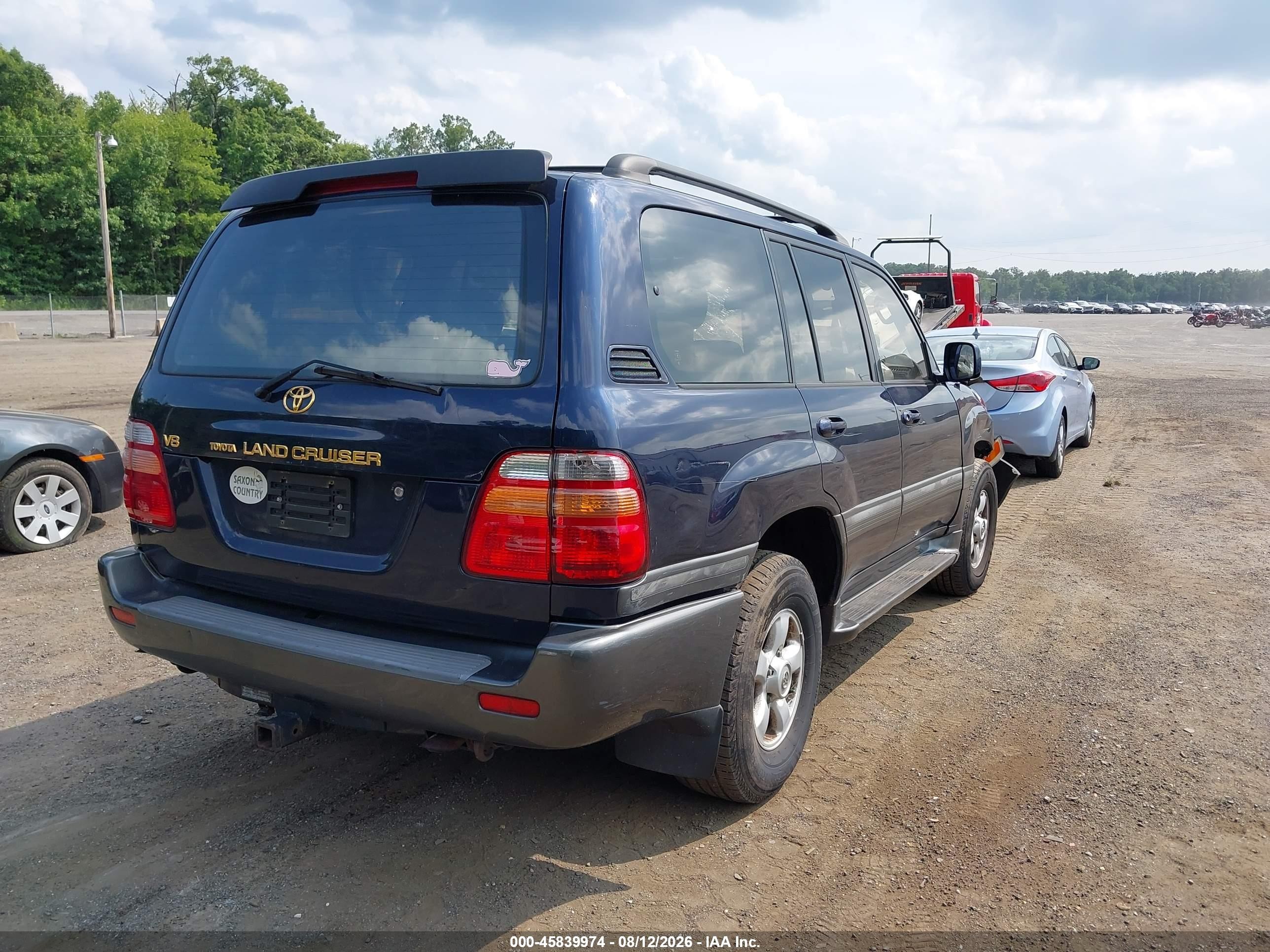 2000 Toyota Land Cruiser   Blue vin: JT3HT05J5Y0124082