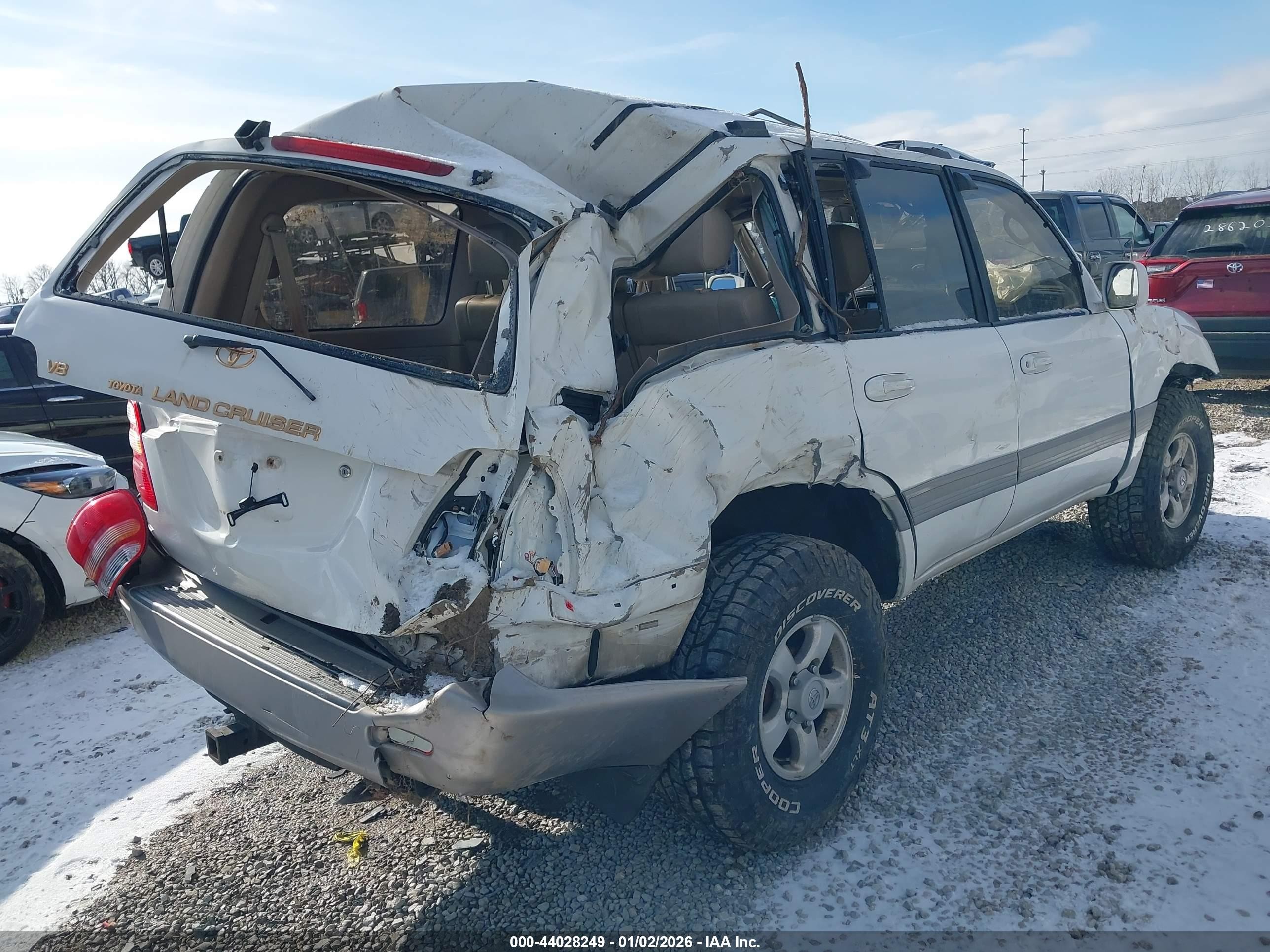 1998 Toyota Land Cruiser   Белый vin: JT3HT05J6W0015207