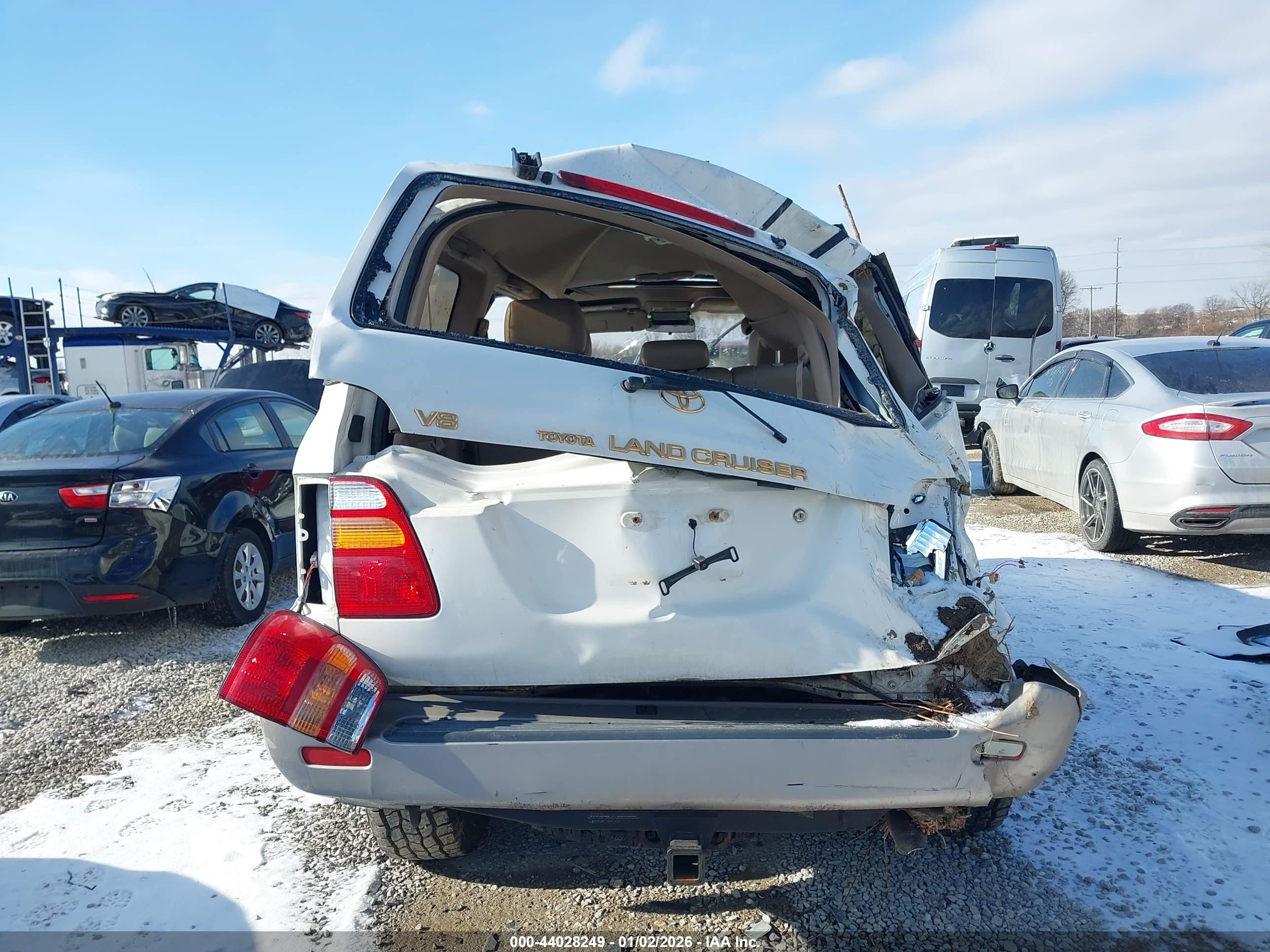 1998 Toyota Land Cruiser   Белый vin: JT3HT05J6W0015207