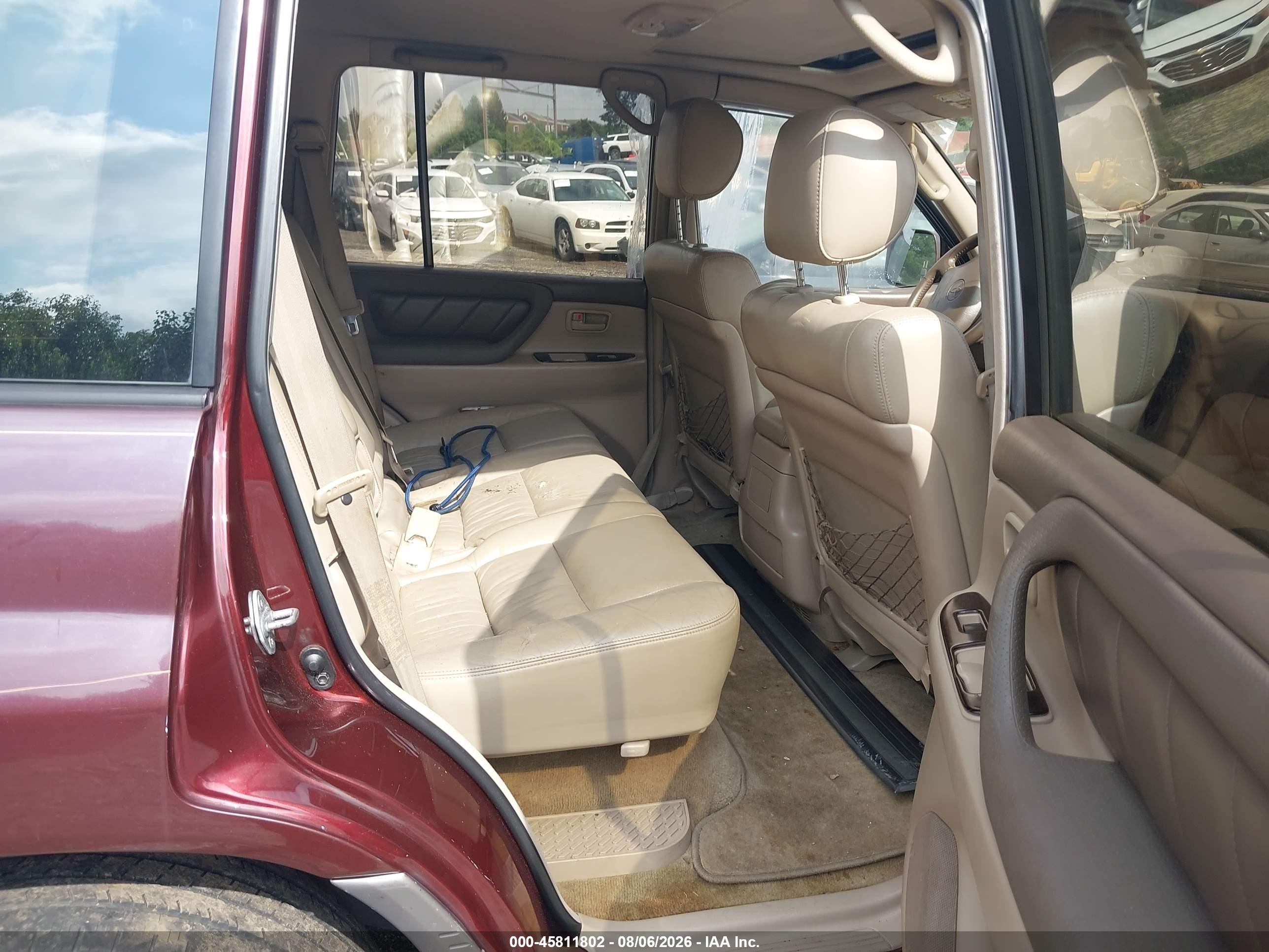 2000 Toyota Land Cruiser Бордовый vin: JT3HT05J6Y0117352
