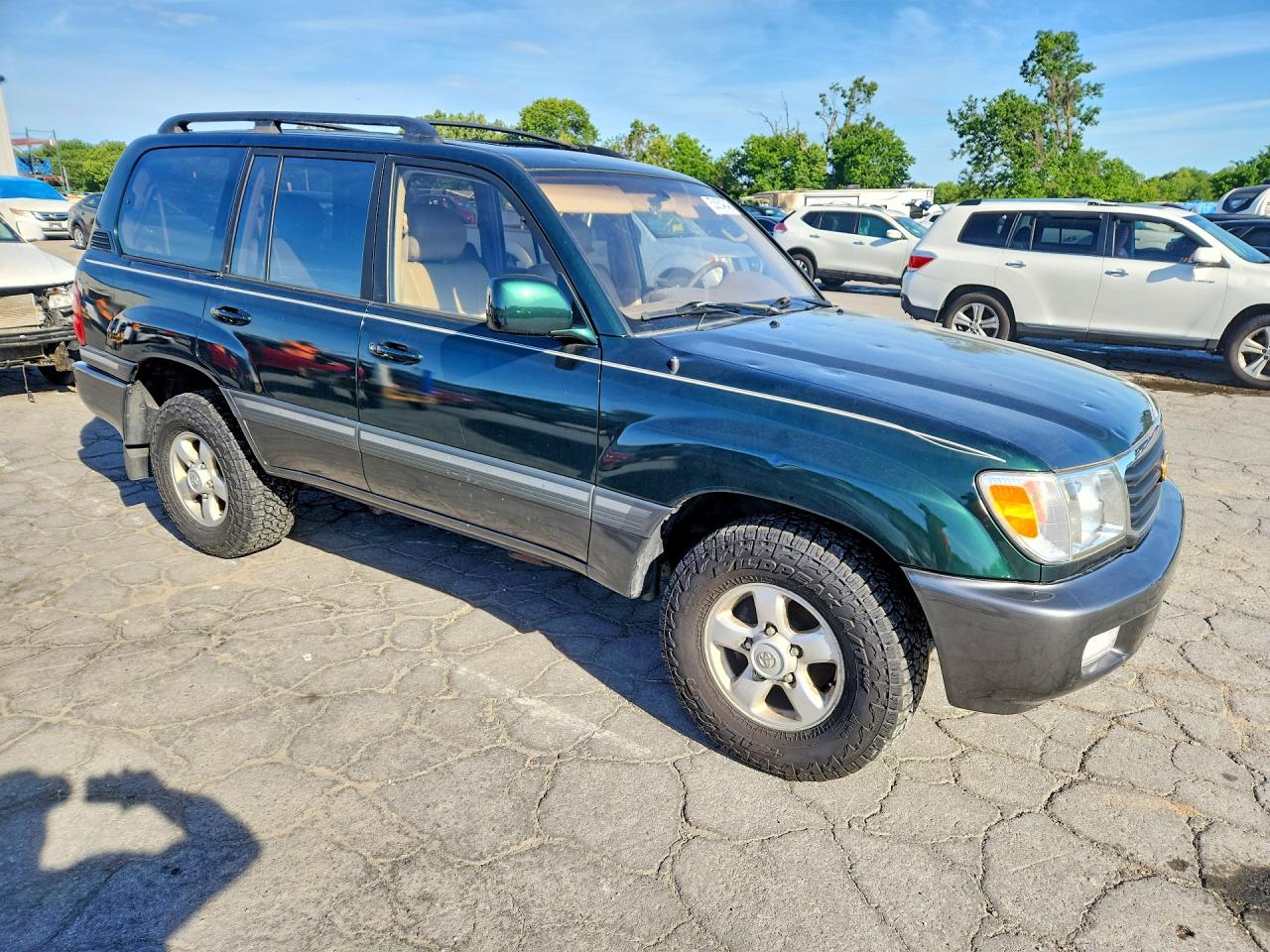 1999 Toyota Land Cruiser Base Green vin: JT3HT05J7X0059976