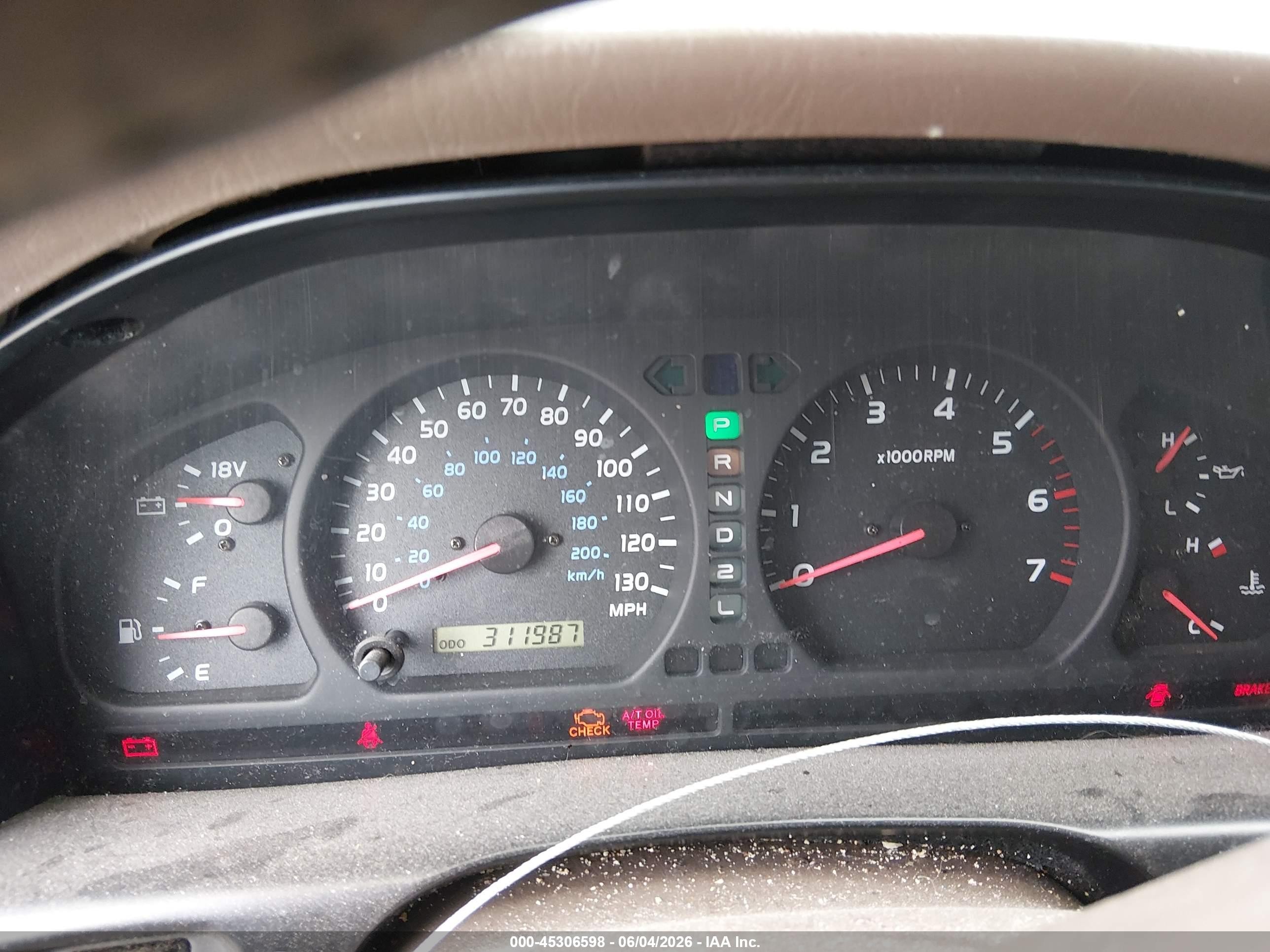 2000 Toyota Land Cruiser   Black vin: JT3HT05J7Y0099993