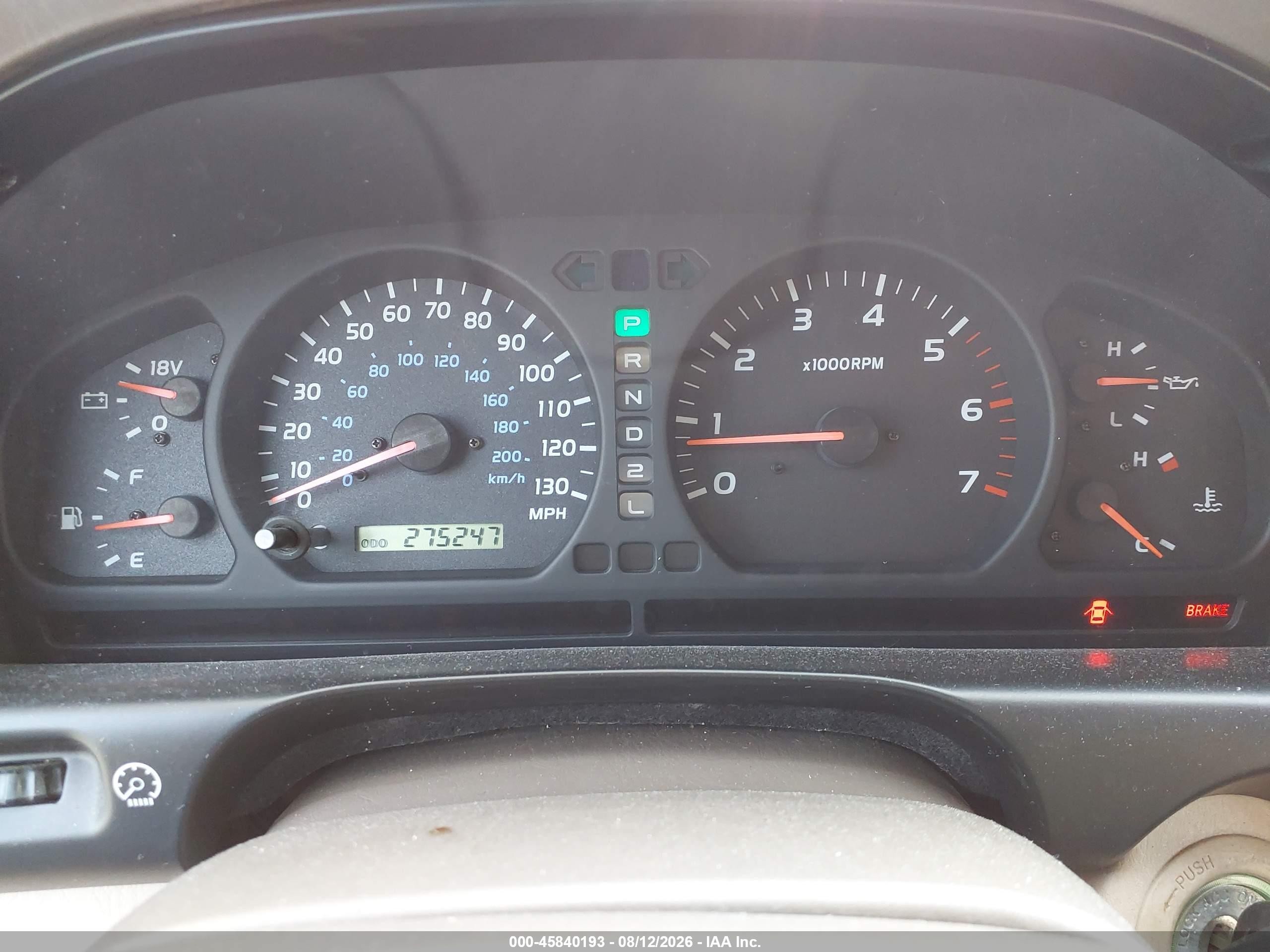 2000 Toyota Land Cruiser   Gray vin: JT3HT05J7Y0123385