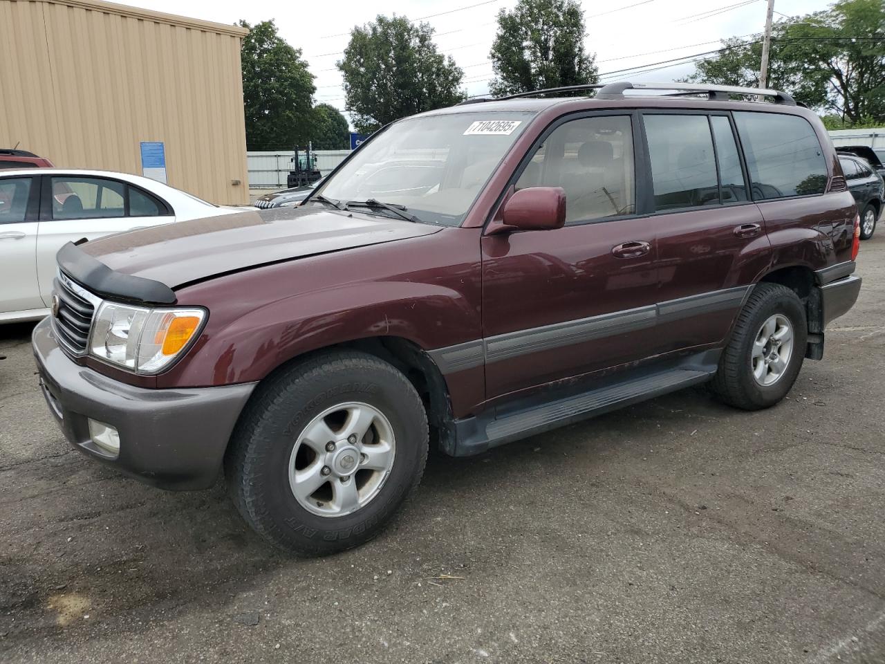 1999 Toyota Land Cruiser Burgundy vin: JT3HT05J9X0069506