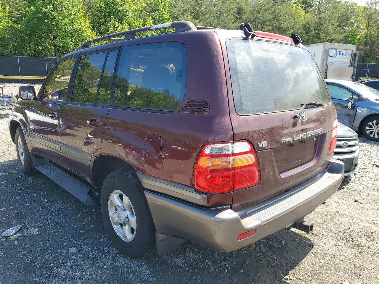 1998 Toyota Land Cruiser Base Burgundy vin: JT3HT05JXW0018112