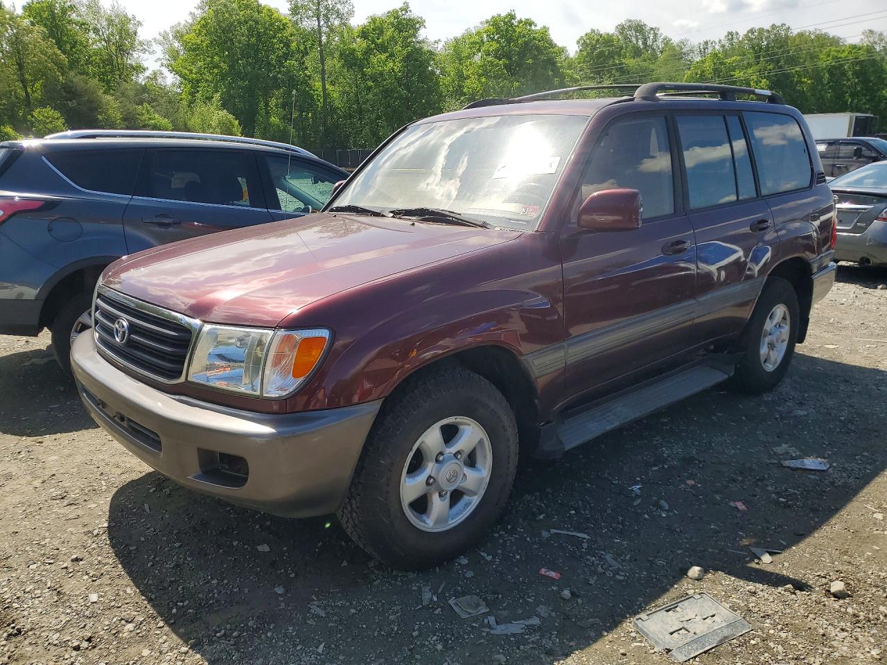 1998 Toyota Land Cruiser Base Burgundy vin: JT3HT05JXW0018112