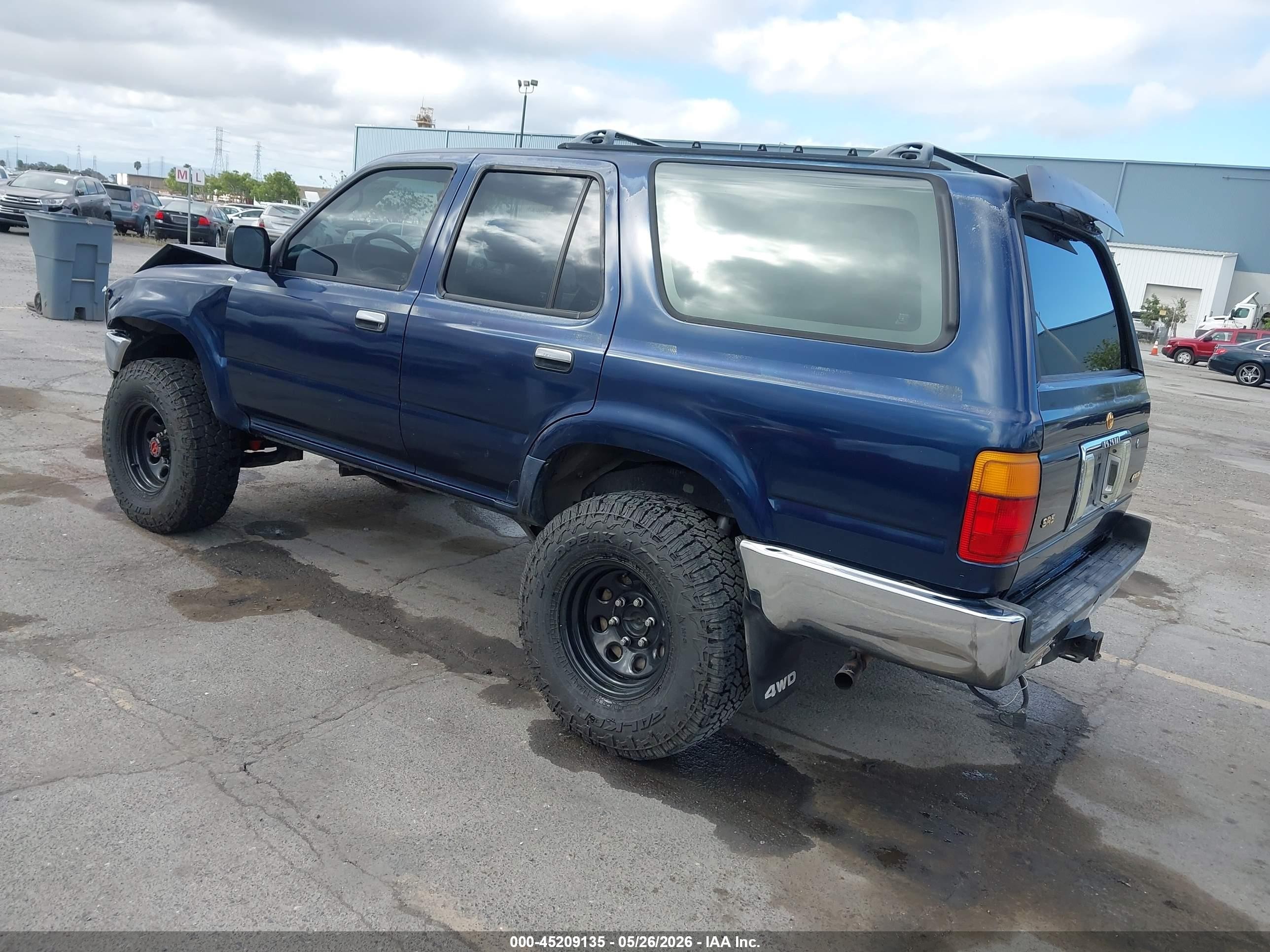 1992 Toyota 4runner Rn37 Синий vin: JT3RN37W1N0010102