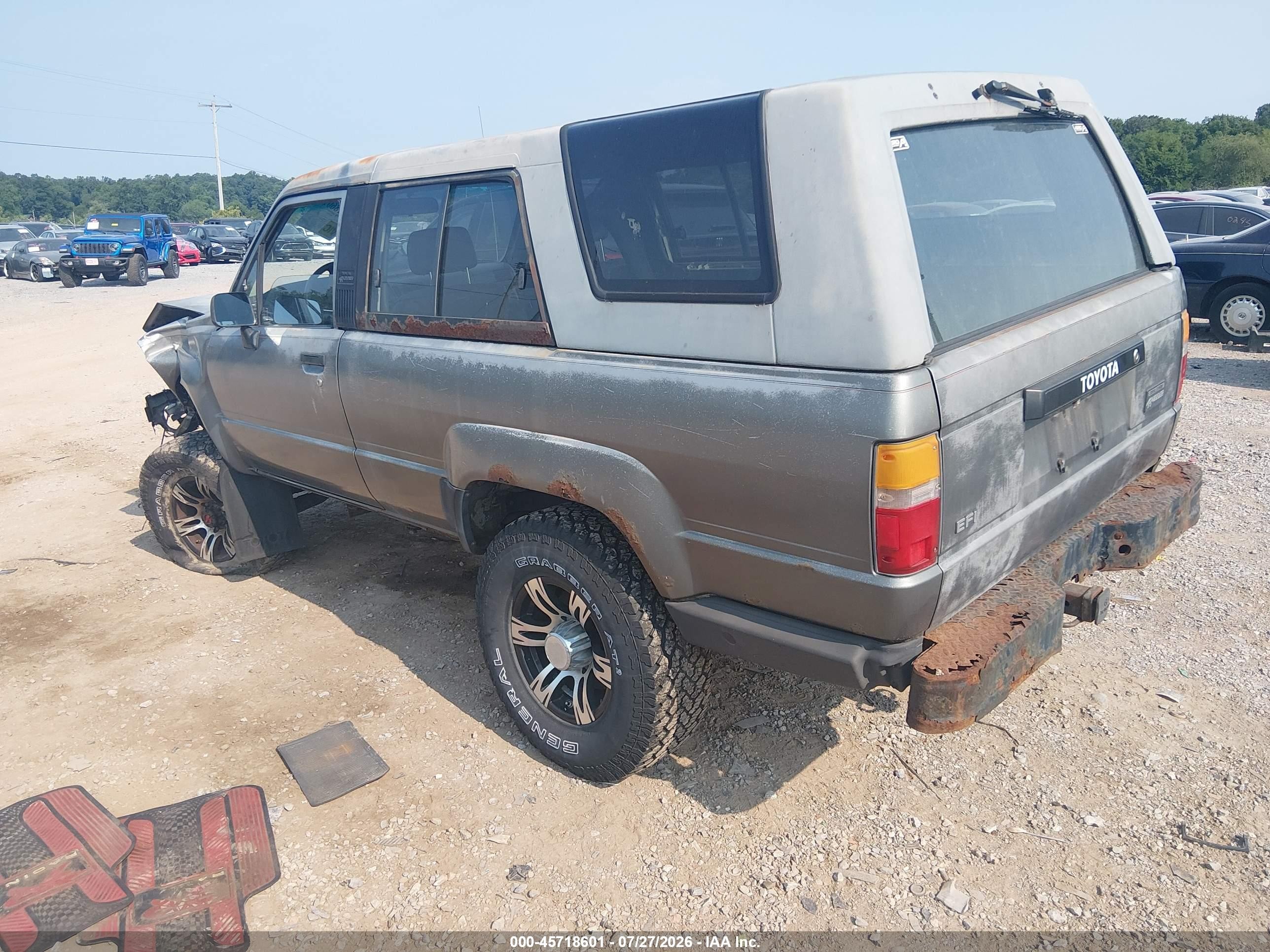 1988 Toyota 4runner Rn60 Gray vin: JT3RN63W0J0199570