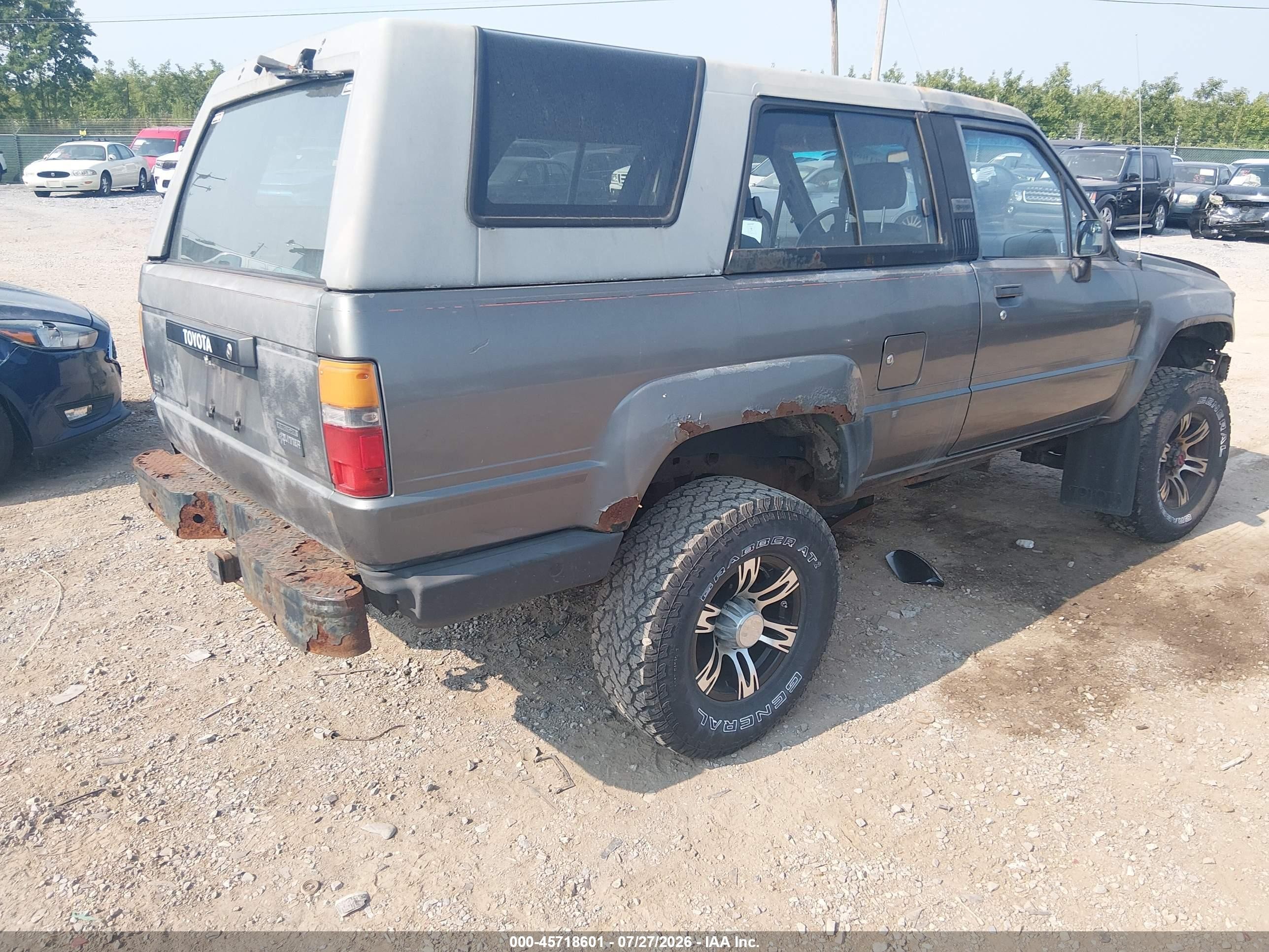 1988 Toyota 4runner Rn60 Gray vin: JT3RN63W0J0199570