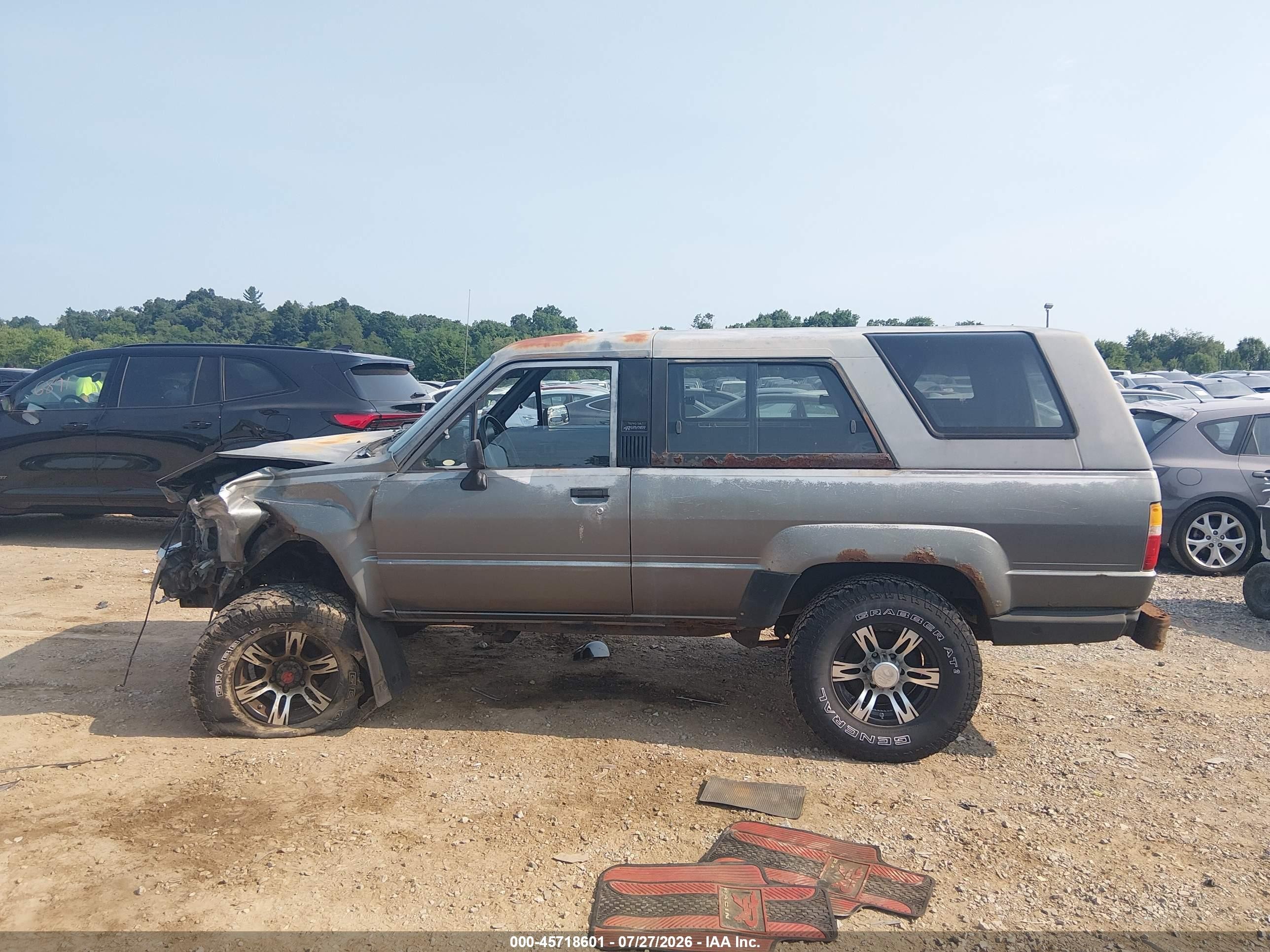 1988 Toyota 4runner Rn60 Gray vin: JT3RN63W0J0199570