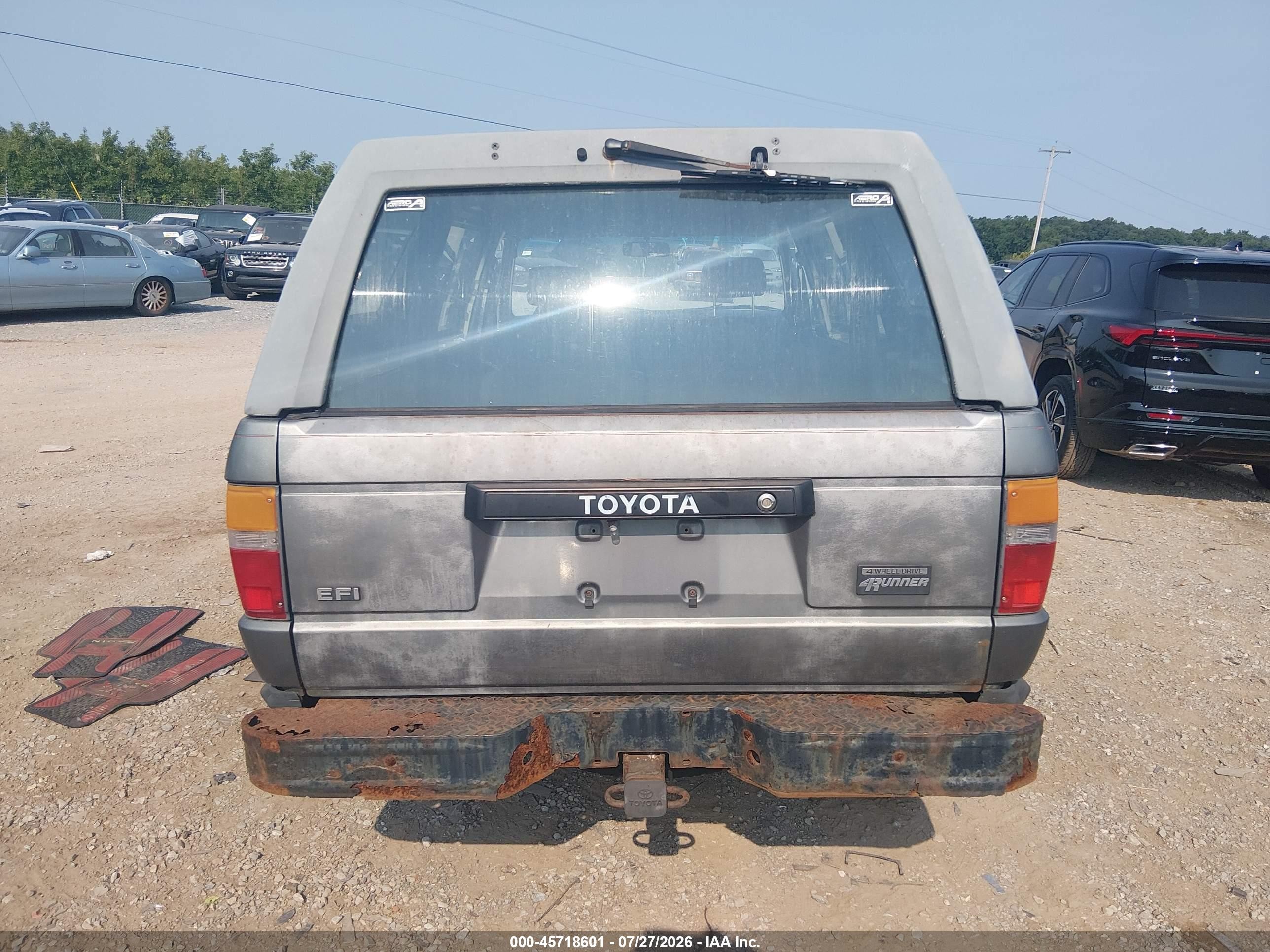 1988 Toyota 4runner Rn60 Gray vin: JT3RN63W0J0199570