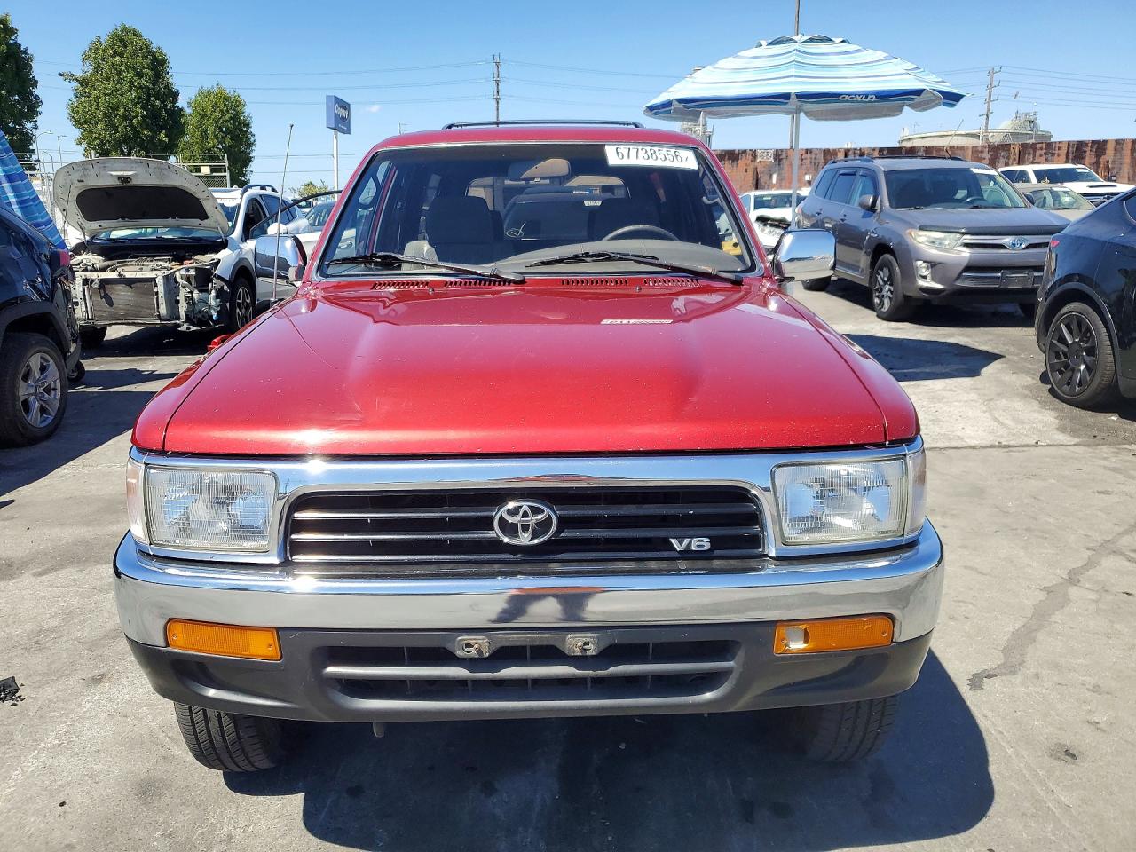 1993 Toyota 4runner Sr5 V6 Red vin: JT3VN29V6P0014808