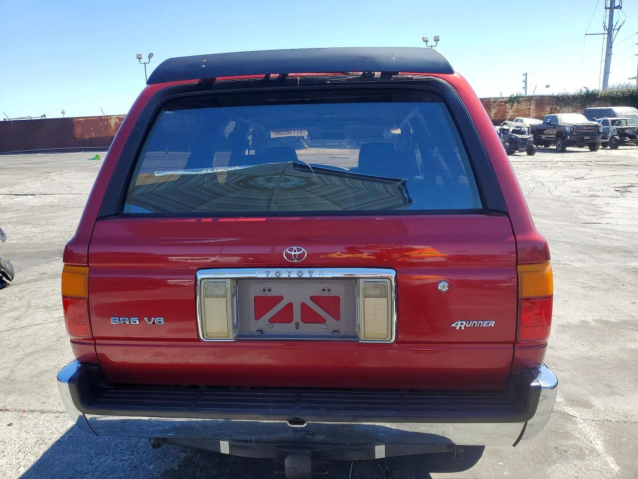 1993 Toyota 4runner Sr5 V6 Red vin: JT3VN29V6P0014808