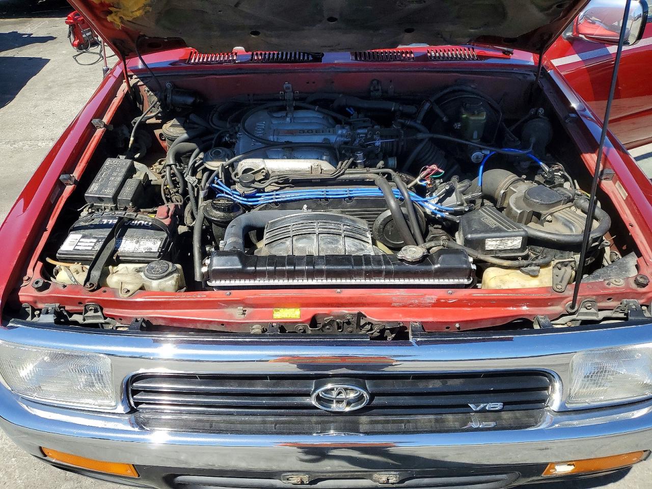 1993 Toyota 4runner Sr5 V6 Red vin: JT3VN29V6P0014808