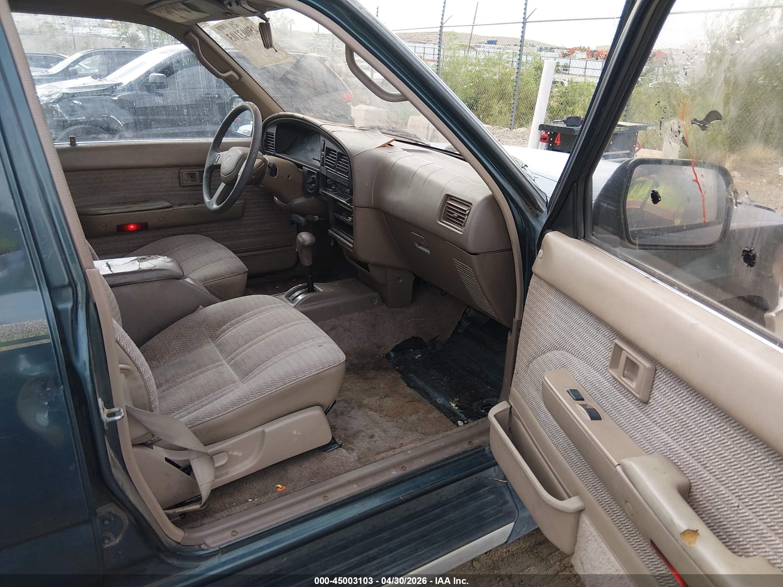 1995 Toyota 4runner Vn29 Sr5 Green vin: JT3VN29V6S0050510