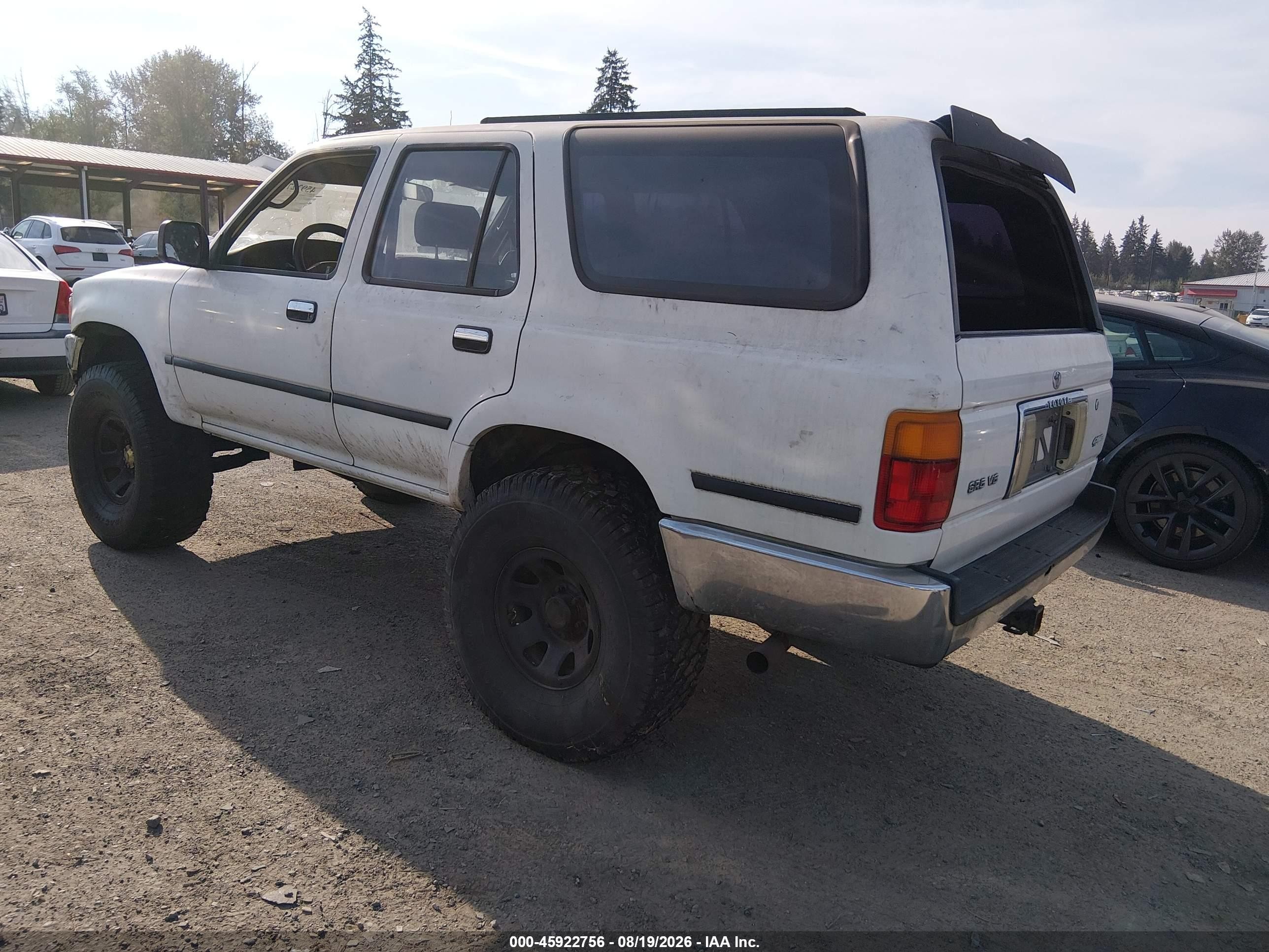 1995 Toyota 4runner Vn29 Sr5 White vin: JT3VN29V6S0057750