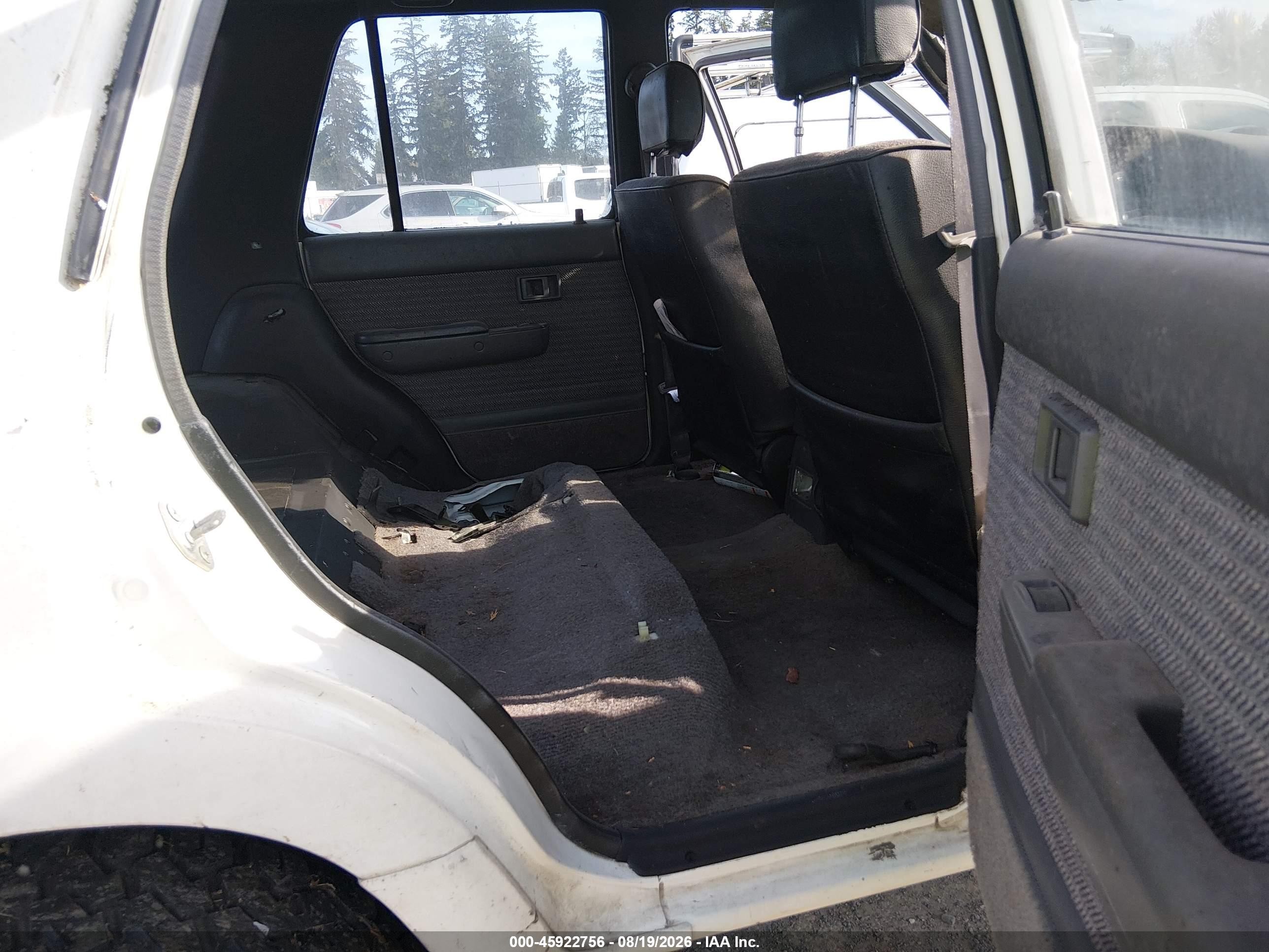 1995 Toyota 4runner Vn29 Sr5 White vin: JT3VN29V6S0057750