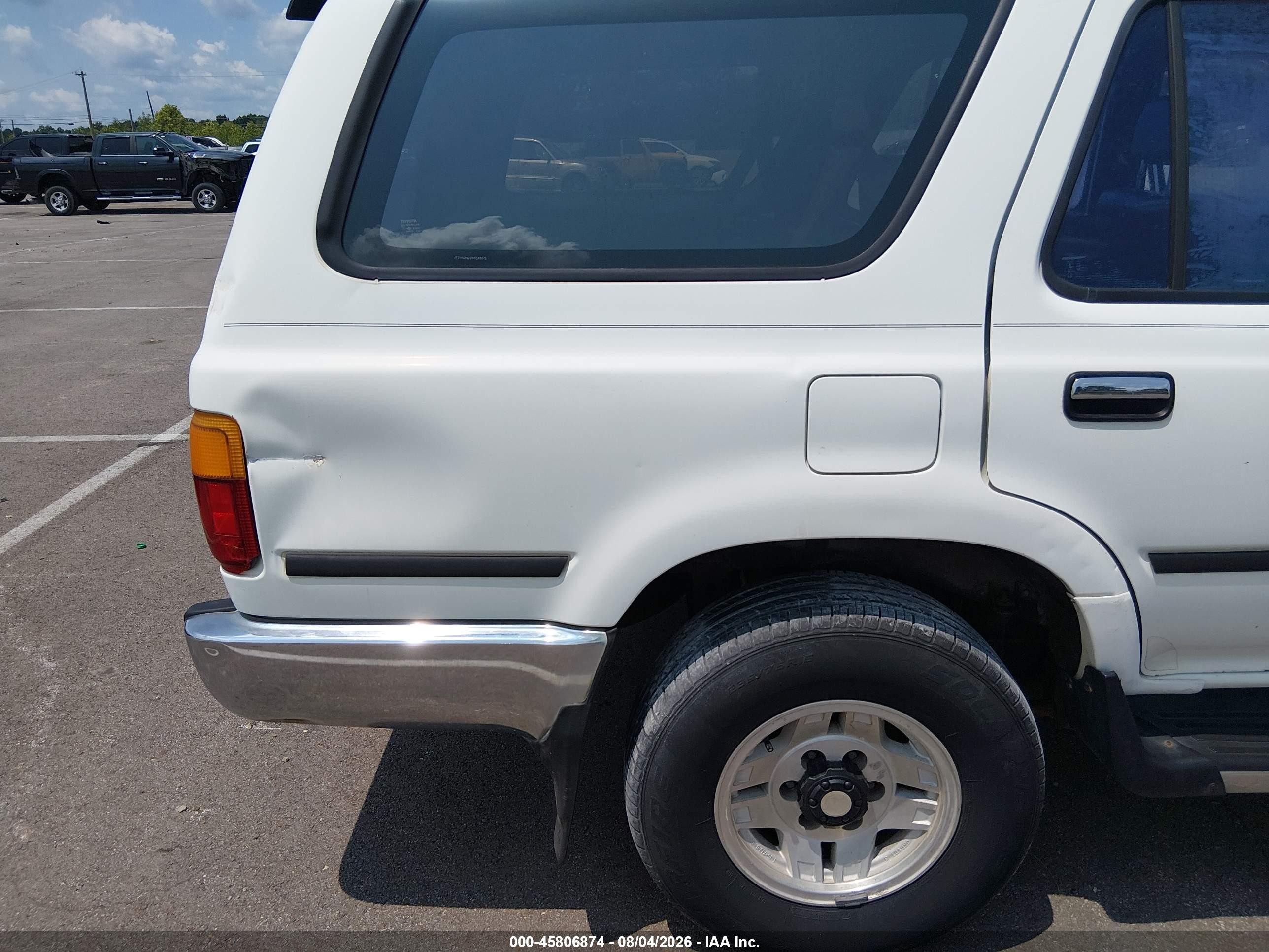 1995 Toyota 4runner Vn29 Sr5 White vin: JT3VN29V6S0065671