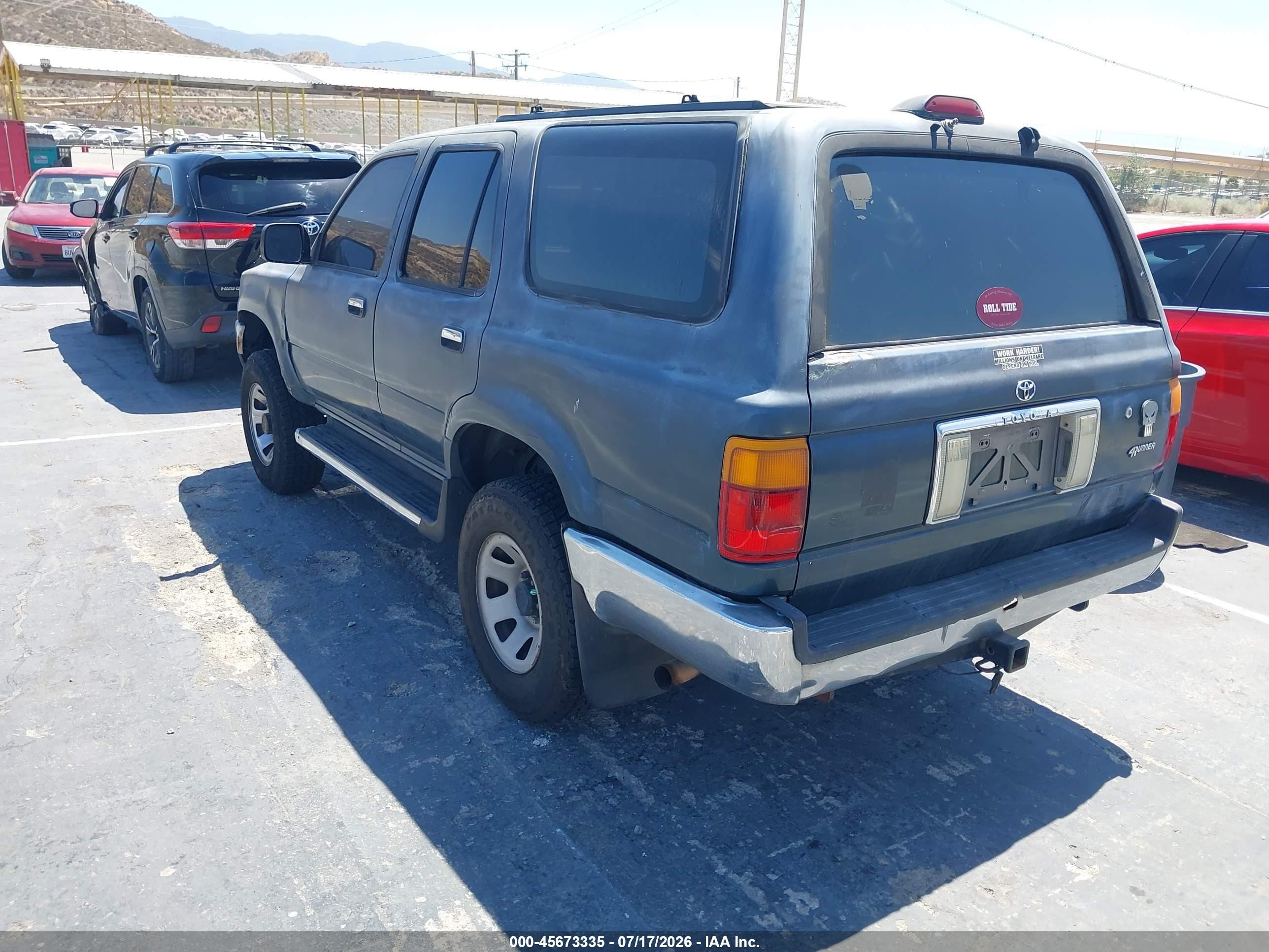 1994 Toyota 4runner Vn29 Sr5 Green vin: JT3VN29V8R0035937
