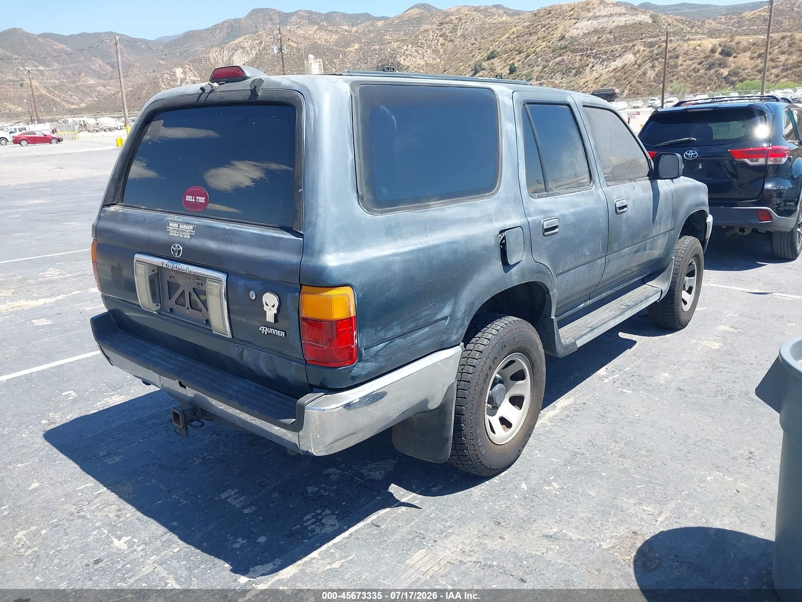 1994 Toyota 4runner Vn29 Sr5 Green vin: JT3VN29V8R0035937