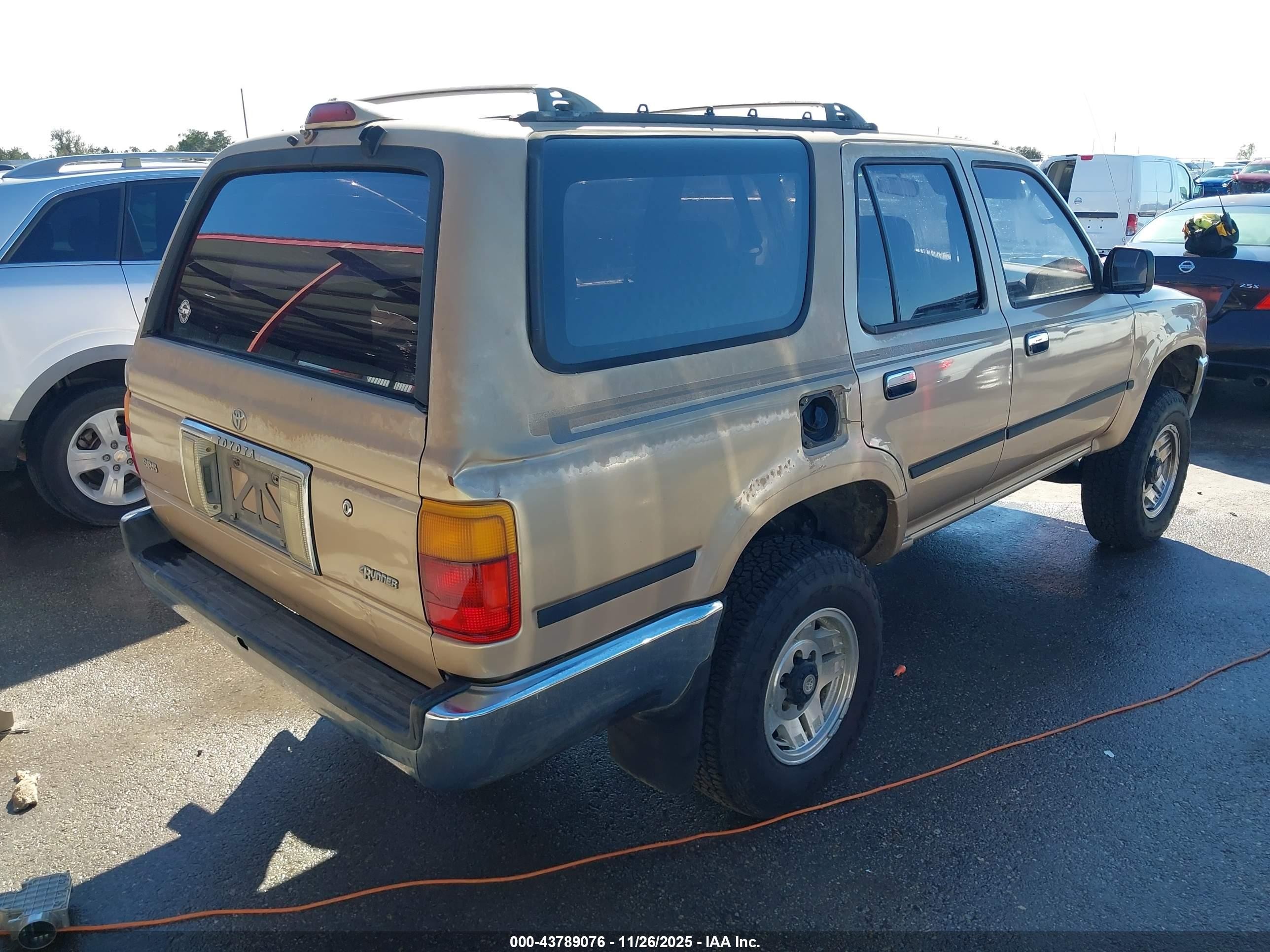 1995 Toyota 4runner Vn29 Sr5 Beige vin: JT3VN29VXS0070162