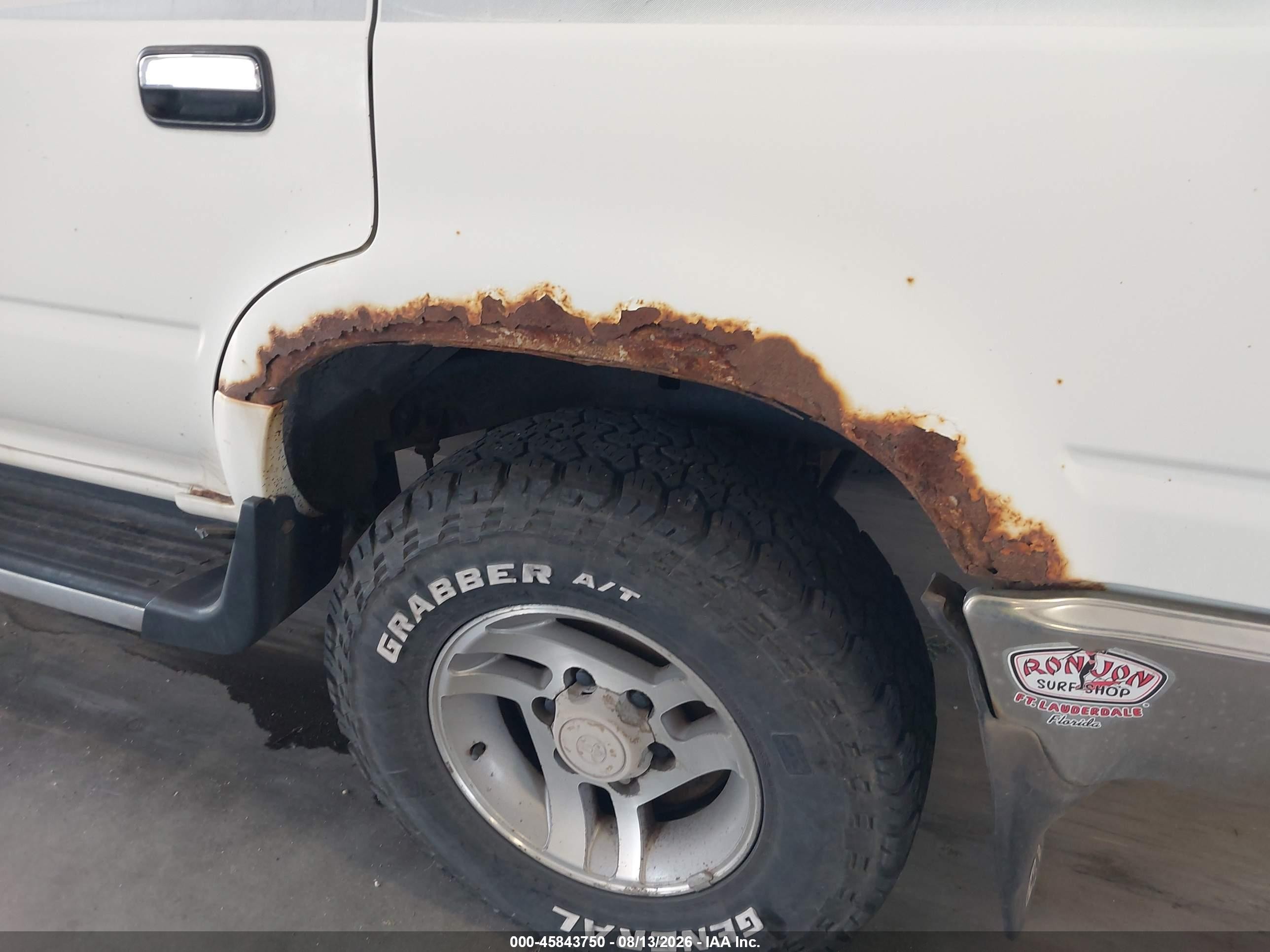 1990 Toyota 4runner Vn39 Sr5 White vin: JT3VN39W1L0027653