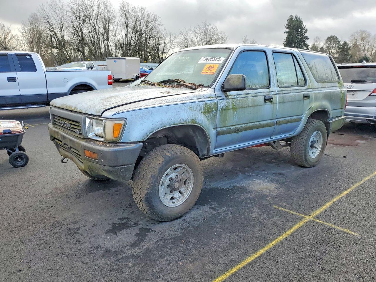 1990 Toyota 4runner Sr5 V6 Blue vin: JT3VN39W2L8005131