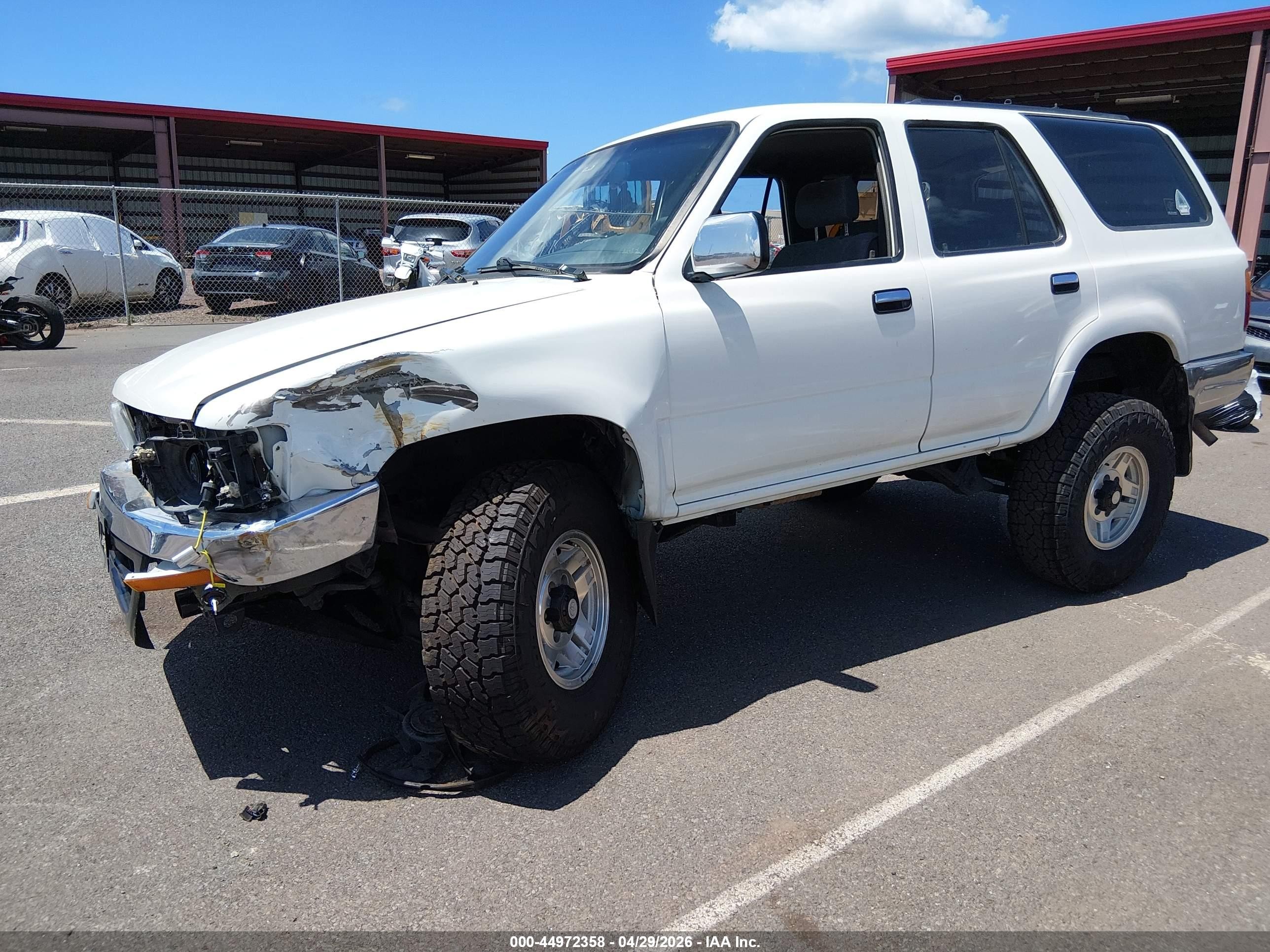 1993 Toyota 4runner Vn39 Sr5 White vin: JT3VN39W2P0127380