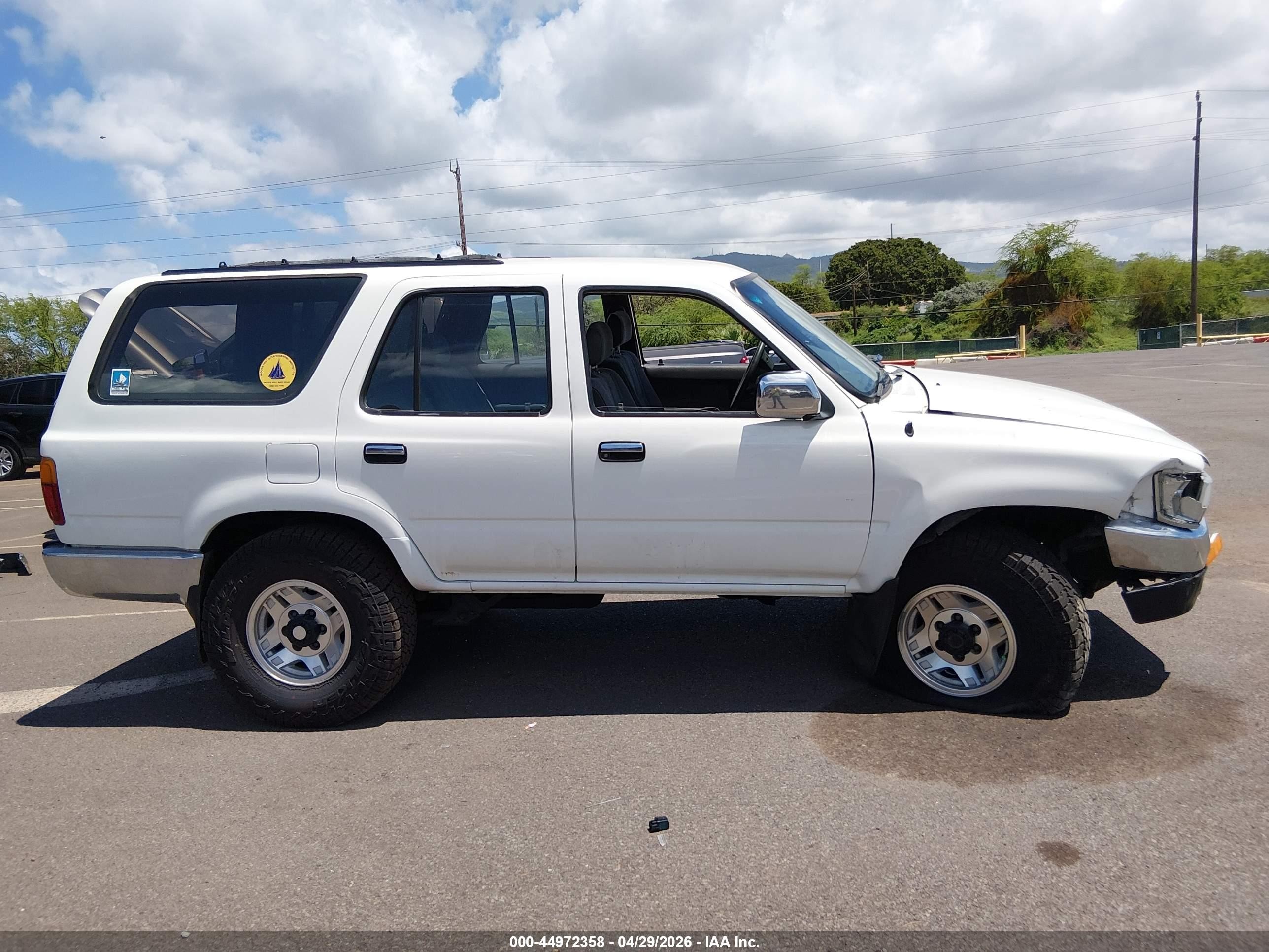 1993 Toyota 4runner Vn39 Sr5 White vin: JT3VN39W2P0127380