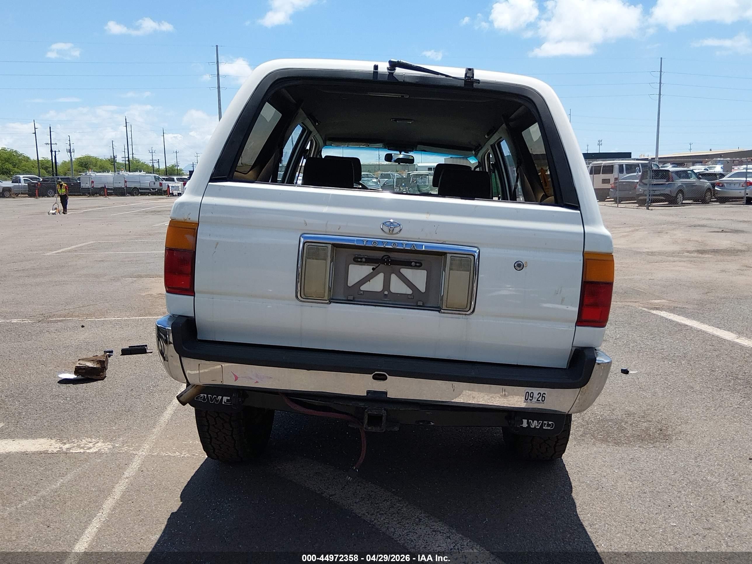 1993 Toyota 4runner Vn39 Sr5 White vin: JT3VN39W2P0127380