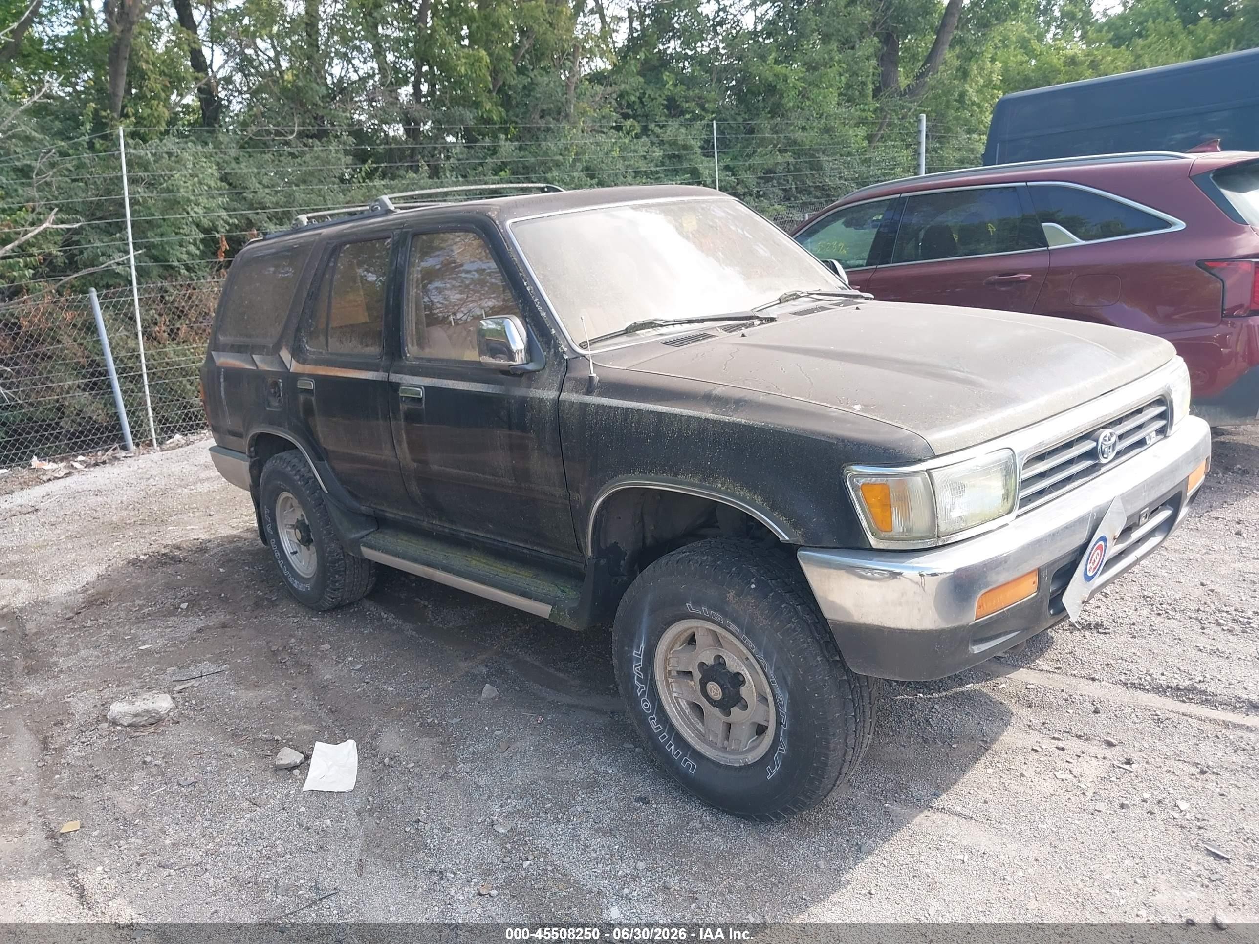 1994 Toyota 4runner Vn39 Sr5 Black vin: JT3VN39W2R8064365